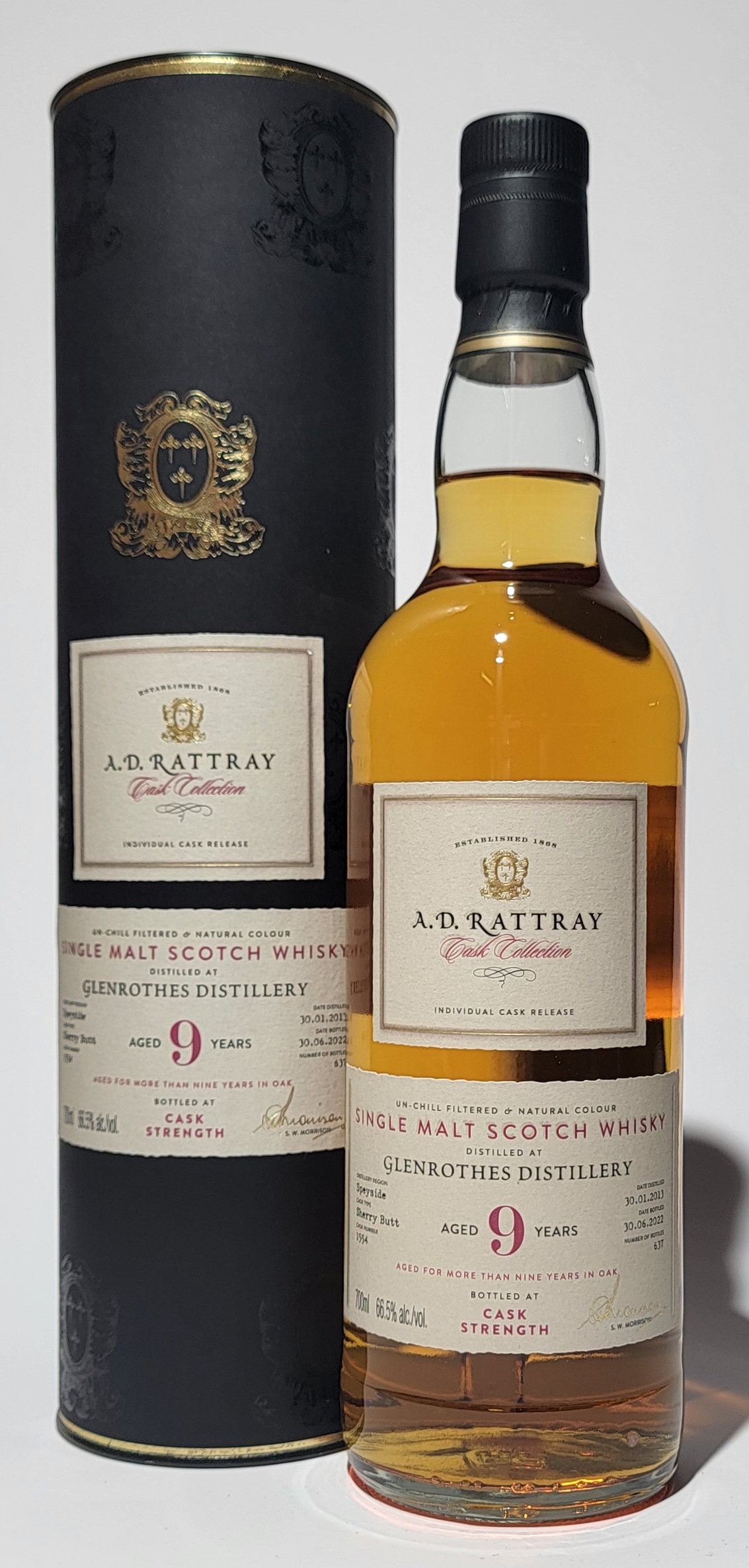 A.D. Rattray 'Cask Collection' Glenrothes 2013 9 Years Old