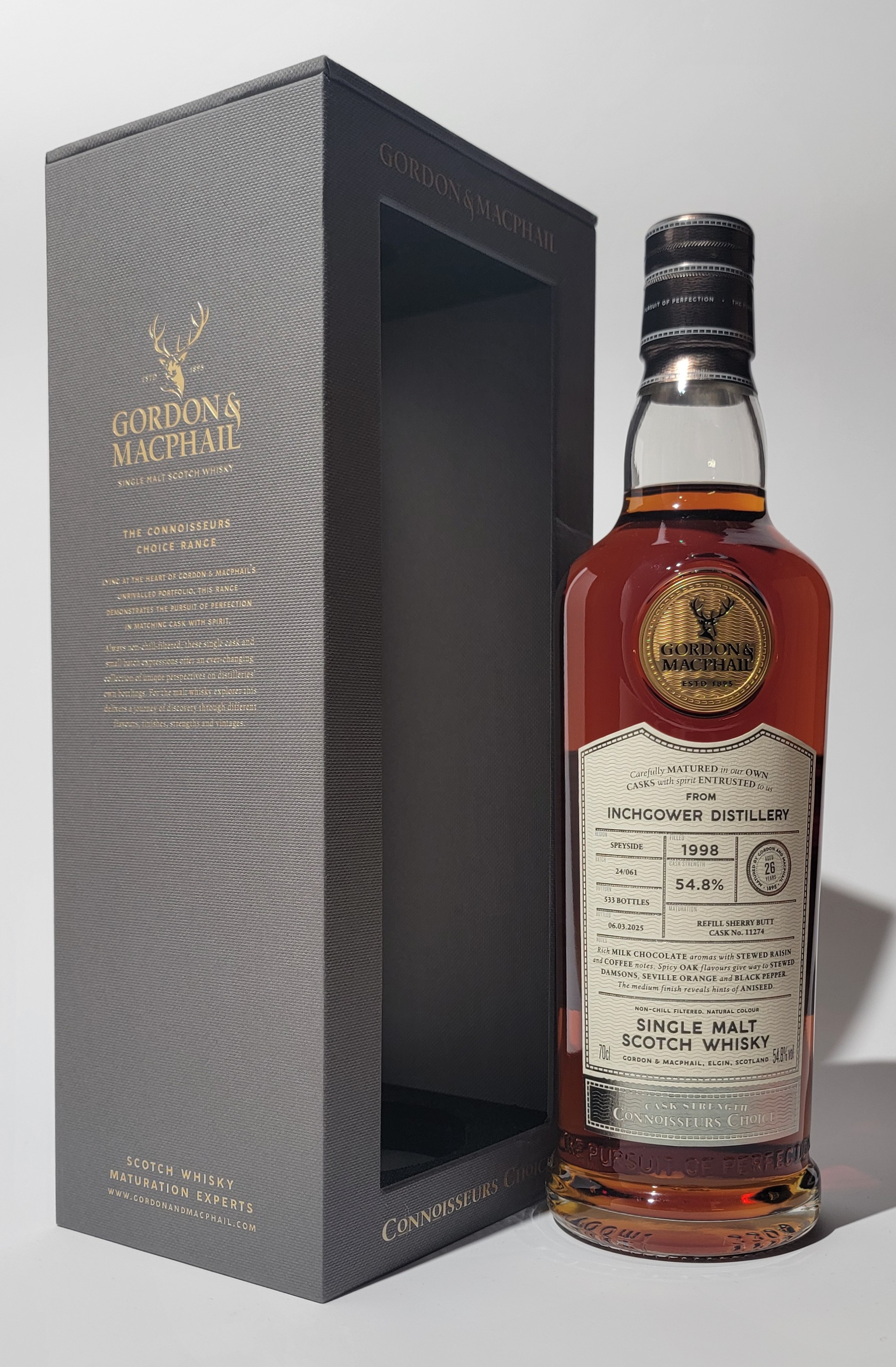 Gordon & MacPhail 'Connoisseurs Choice' Inchgower 1998 26 Years Old