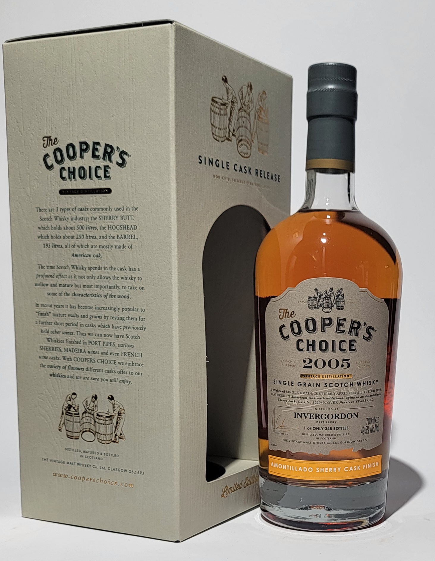 The Cooper's Choice Invergordon 2005 19 Years Old Amontillado Finish
