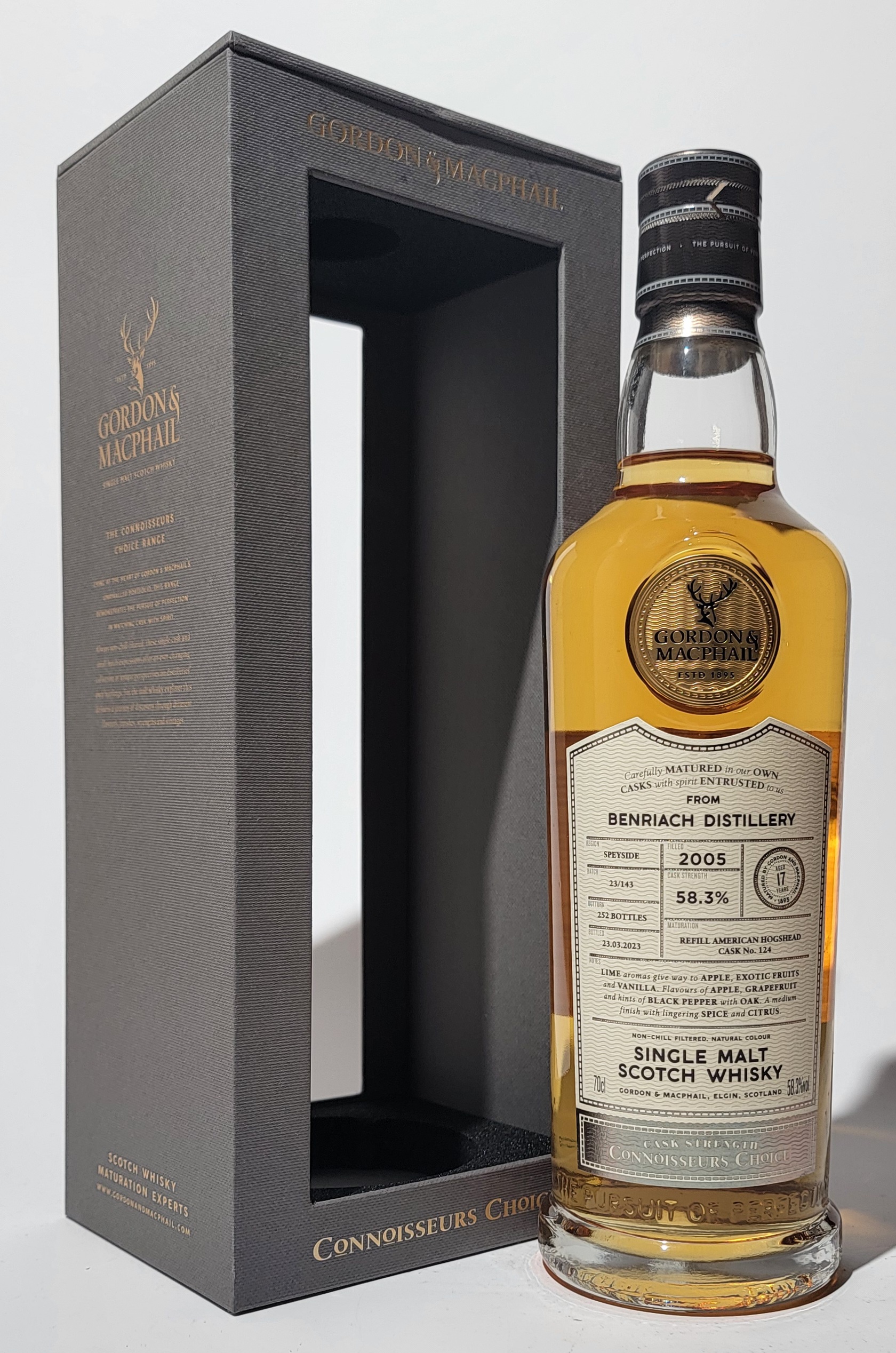 Gordon & MacPhail 'Connoisseurs Choice' BenRiach 2005 17 Years Old