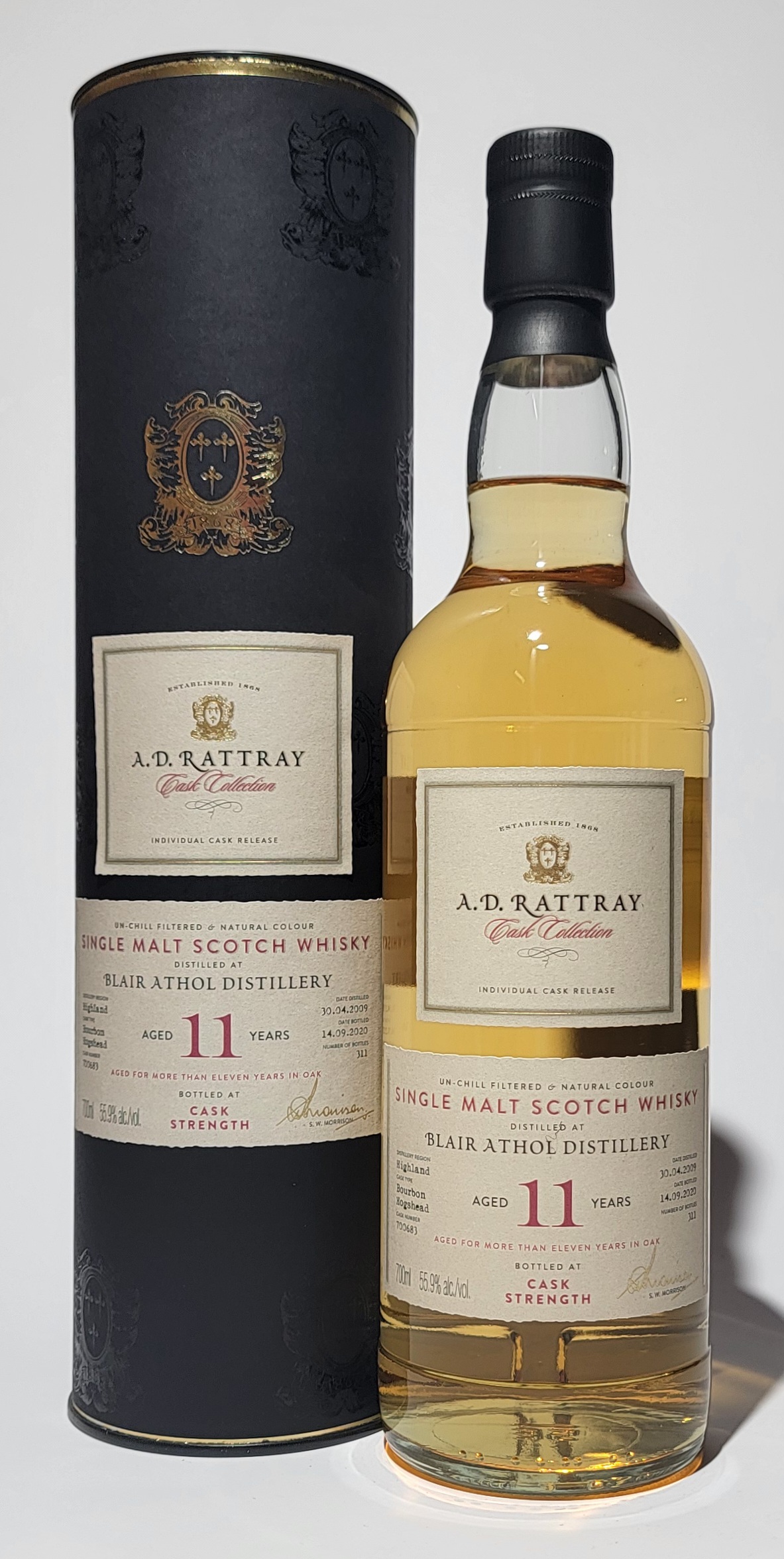 A.D. Rattray 'Cask Collection' Blair Athol 2009 11 Years Old