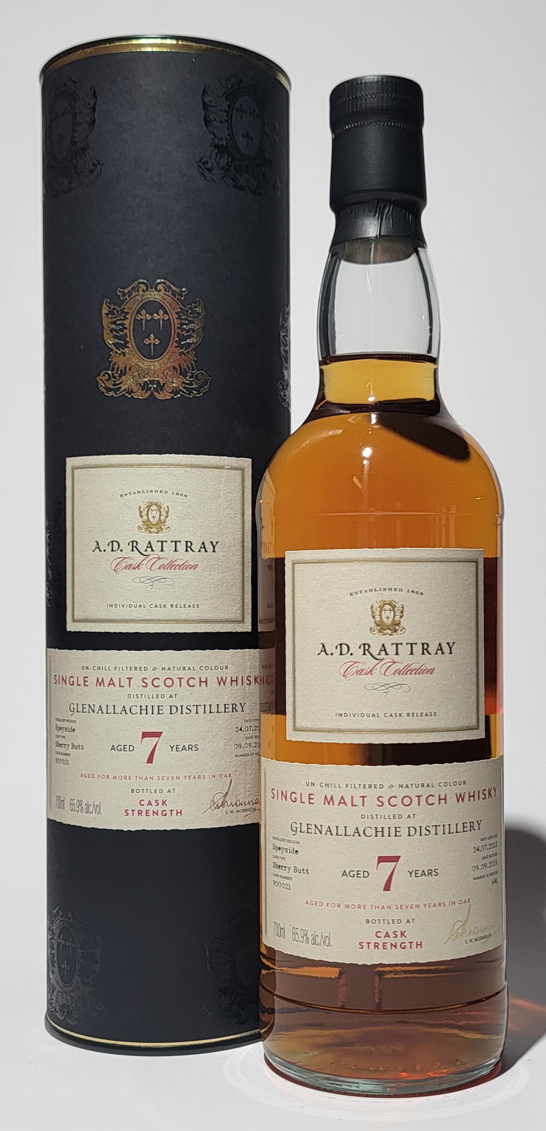 A.D. Rattray 'Cask Collection' Glenallachie 2012 7 Years Old A.D. Rattray 'Cask Collection' Glenallachie 2012 7 Years Old