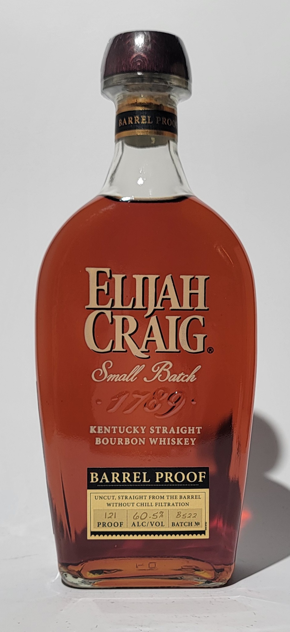 Elijah Craig 12yo Small Batch Barrel Proof Batch B522 