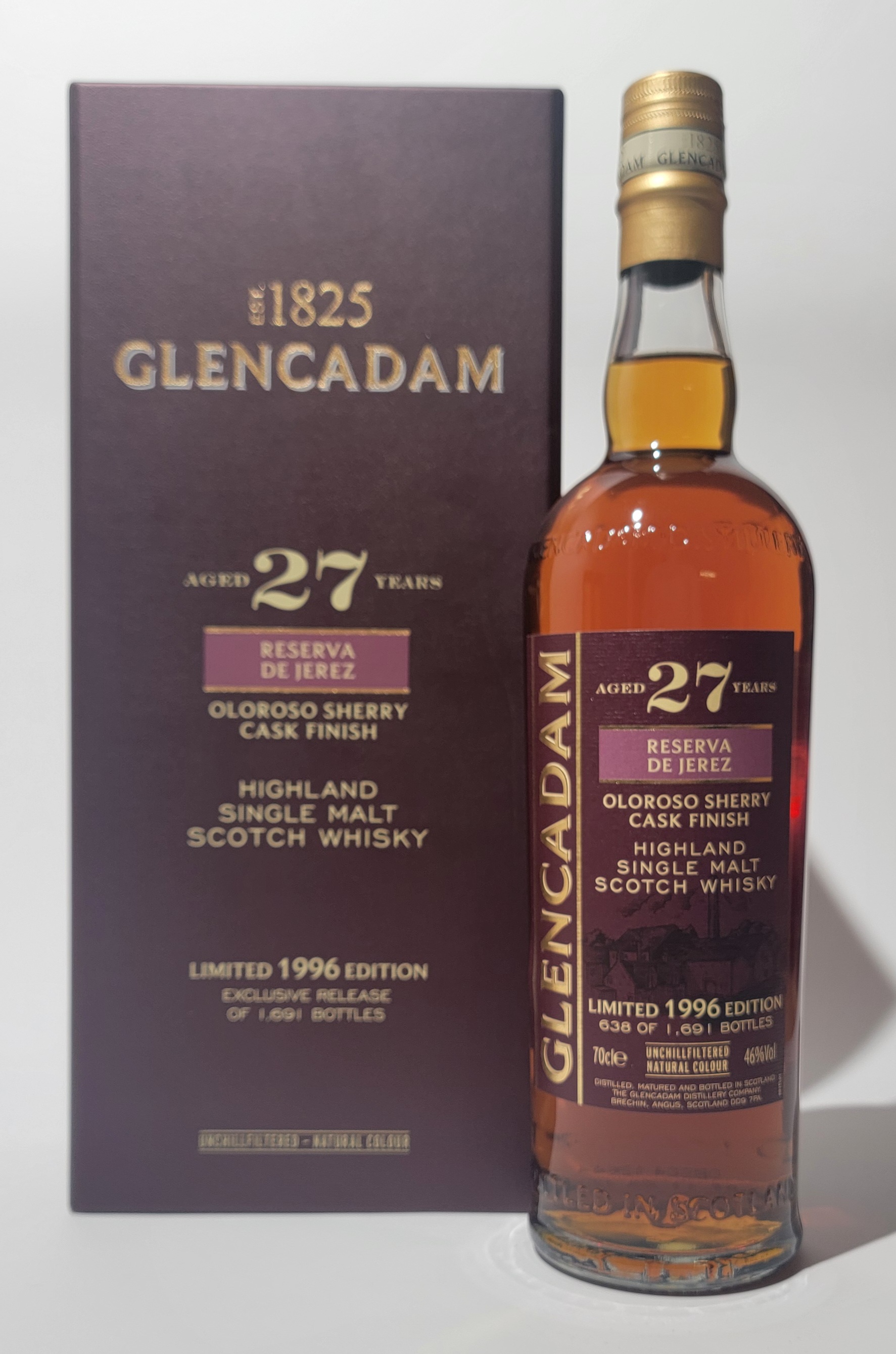 Glencadam 1996 27 Years Old Reserva de Jerez Oloroso Sherry Cask Finish