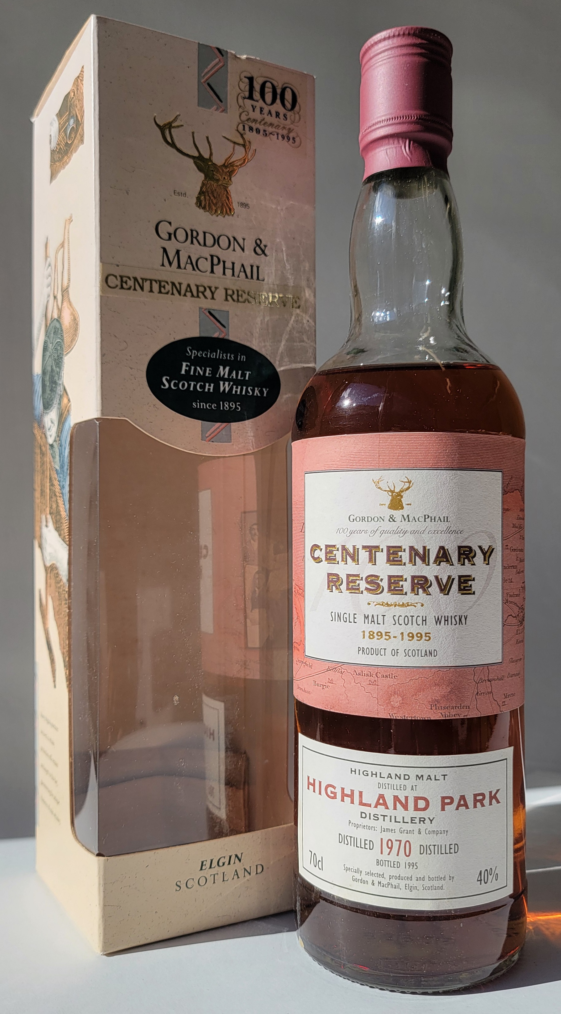 Gordon & MacPhail 'Centenary Reserve' Highland Park 1970 25 Years Old