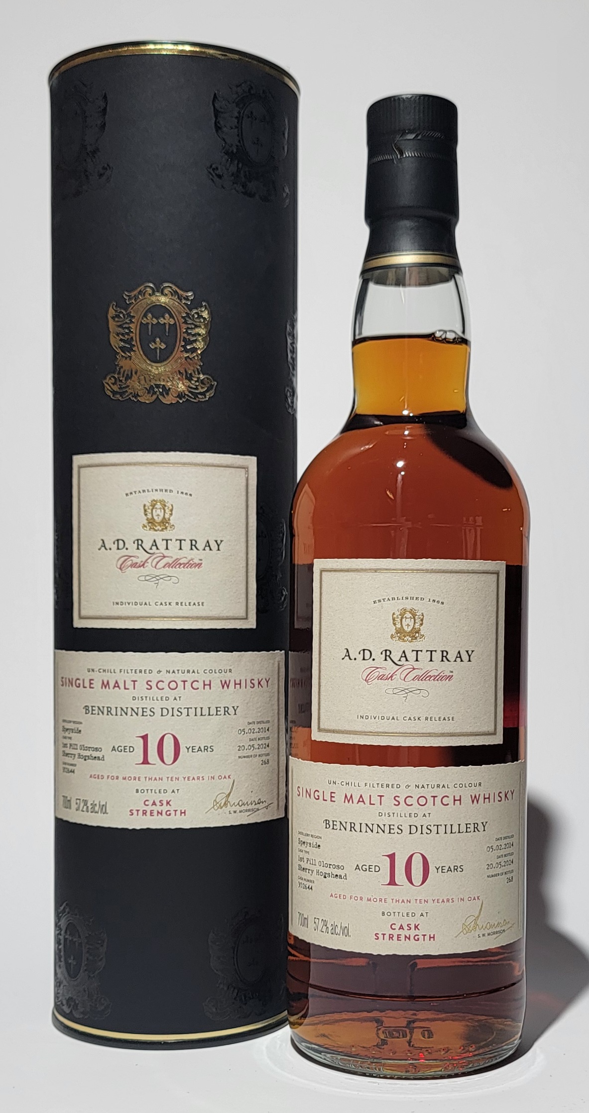 A.D. Rattray 'Cask Collection' Benrinnes 2014 10 Years Old
