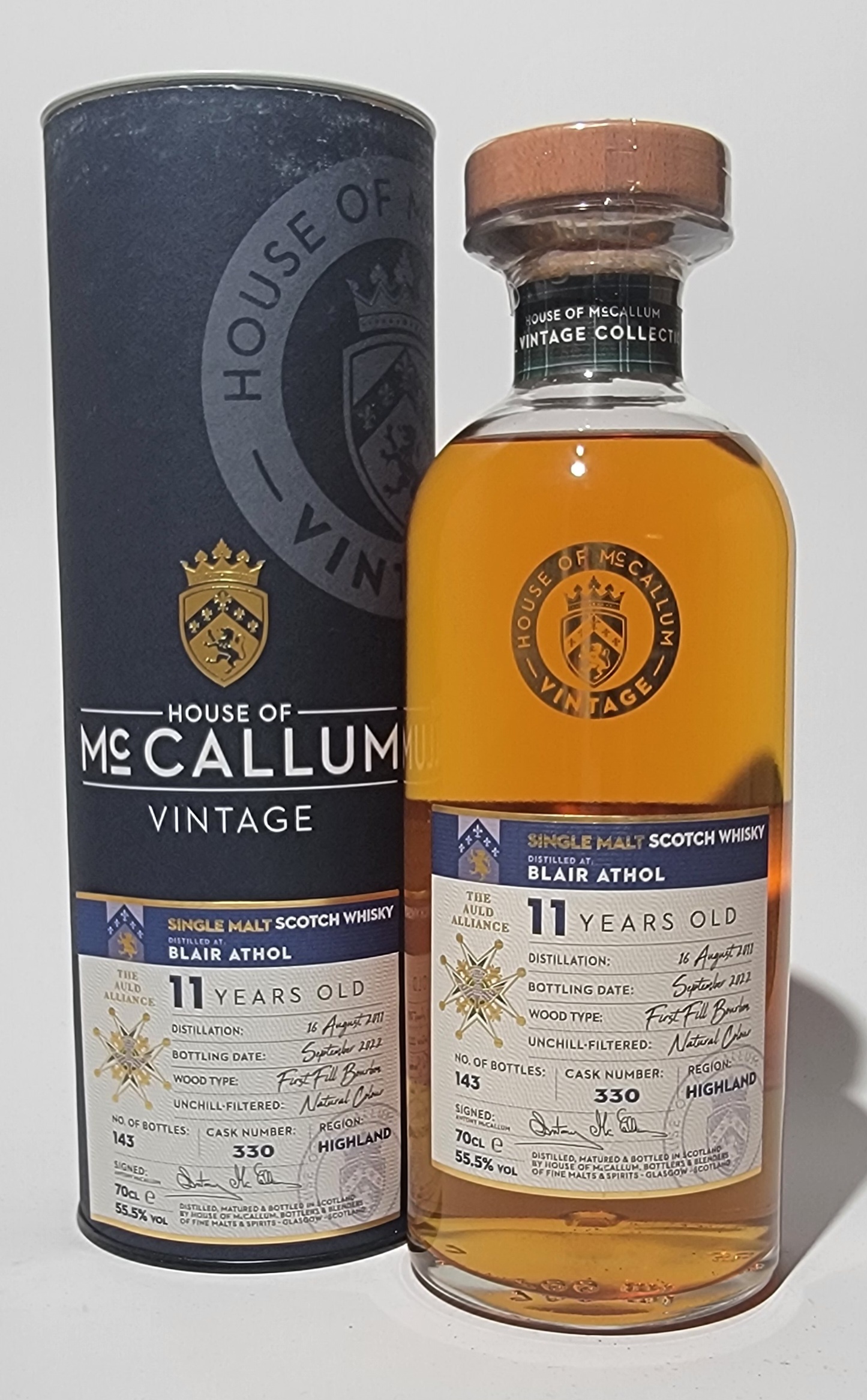 House of McCallum Vintage Blair Athol 2011 11 Years Old