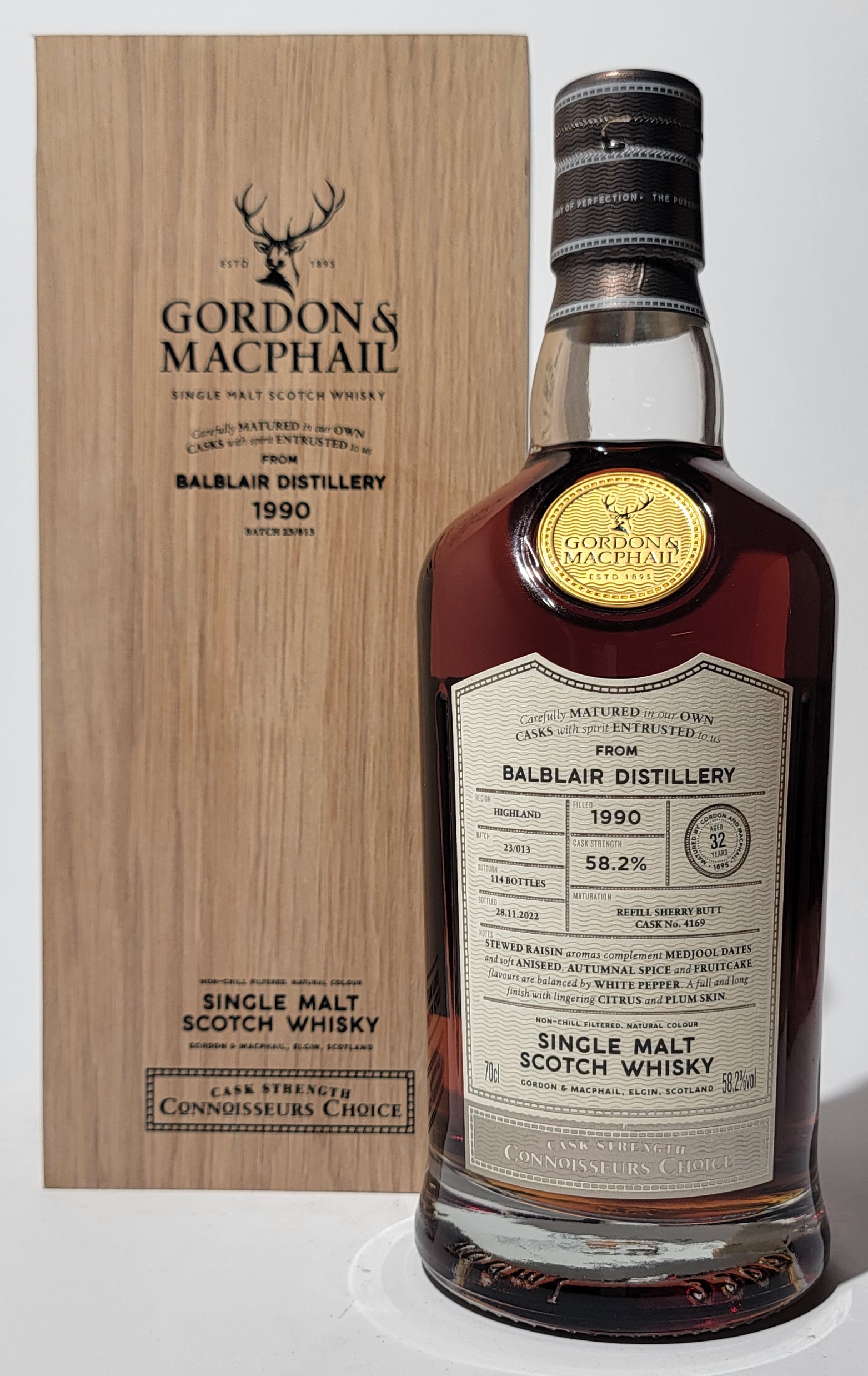 Gordon & MacPhail 'Connoisseurs Choice' Balblair 1990 32 Years Old