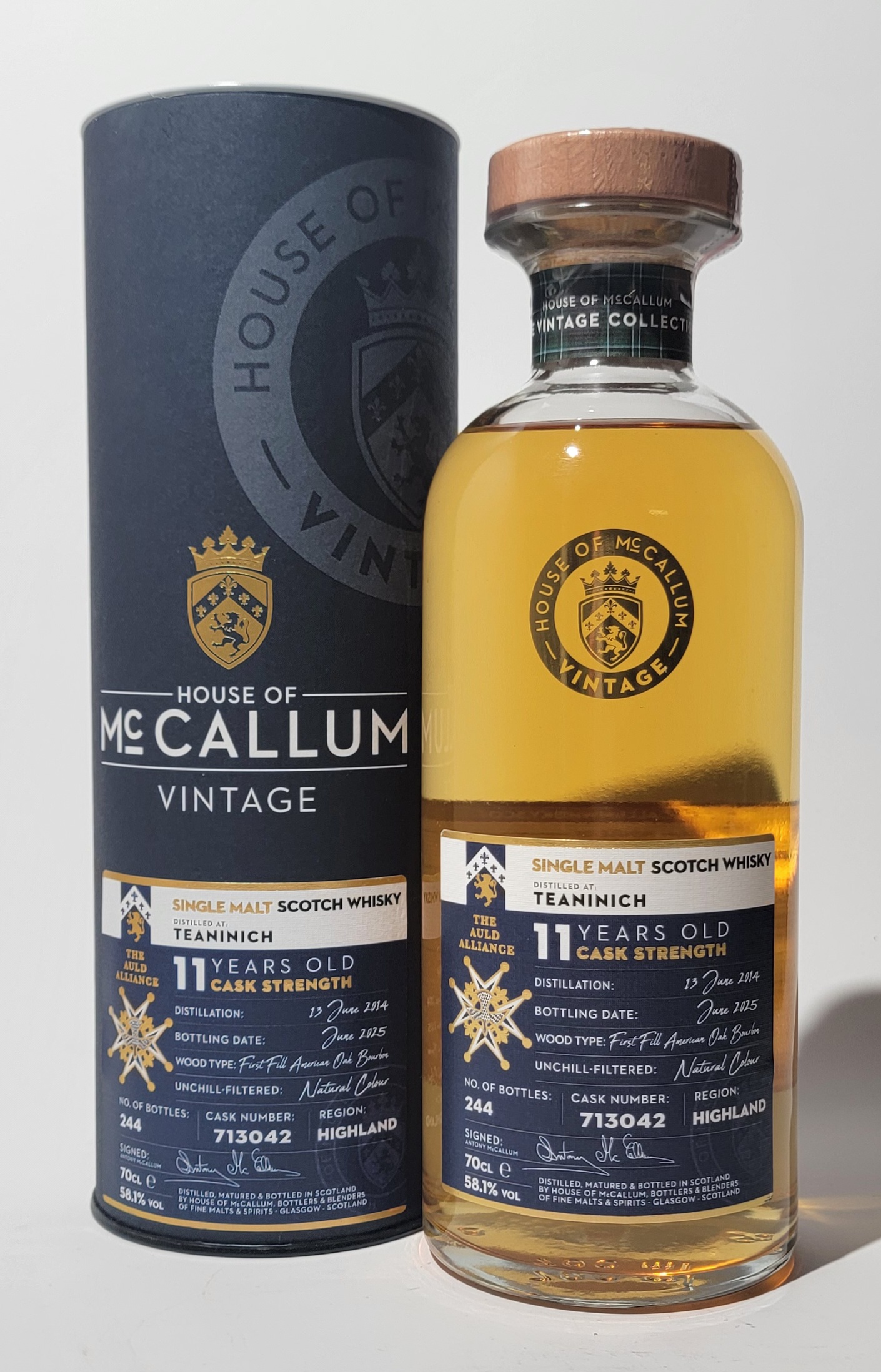 House of McCallum 'Vintage' Teaninich 2014 11 Years Old