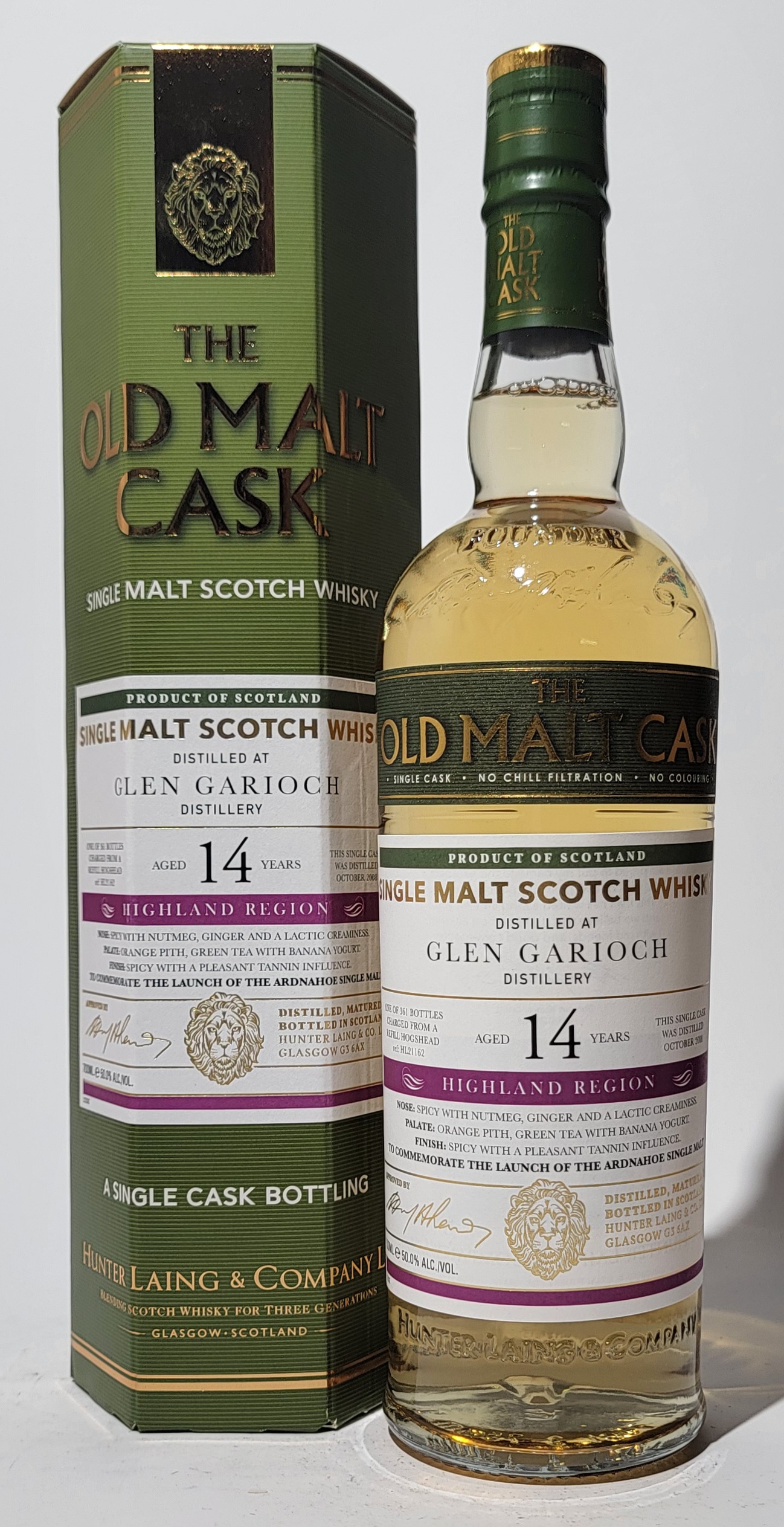 The Old Malt Cask Glen Garioch 2008 14 Years Old