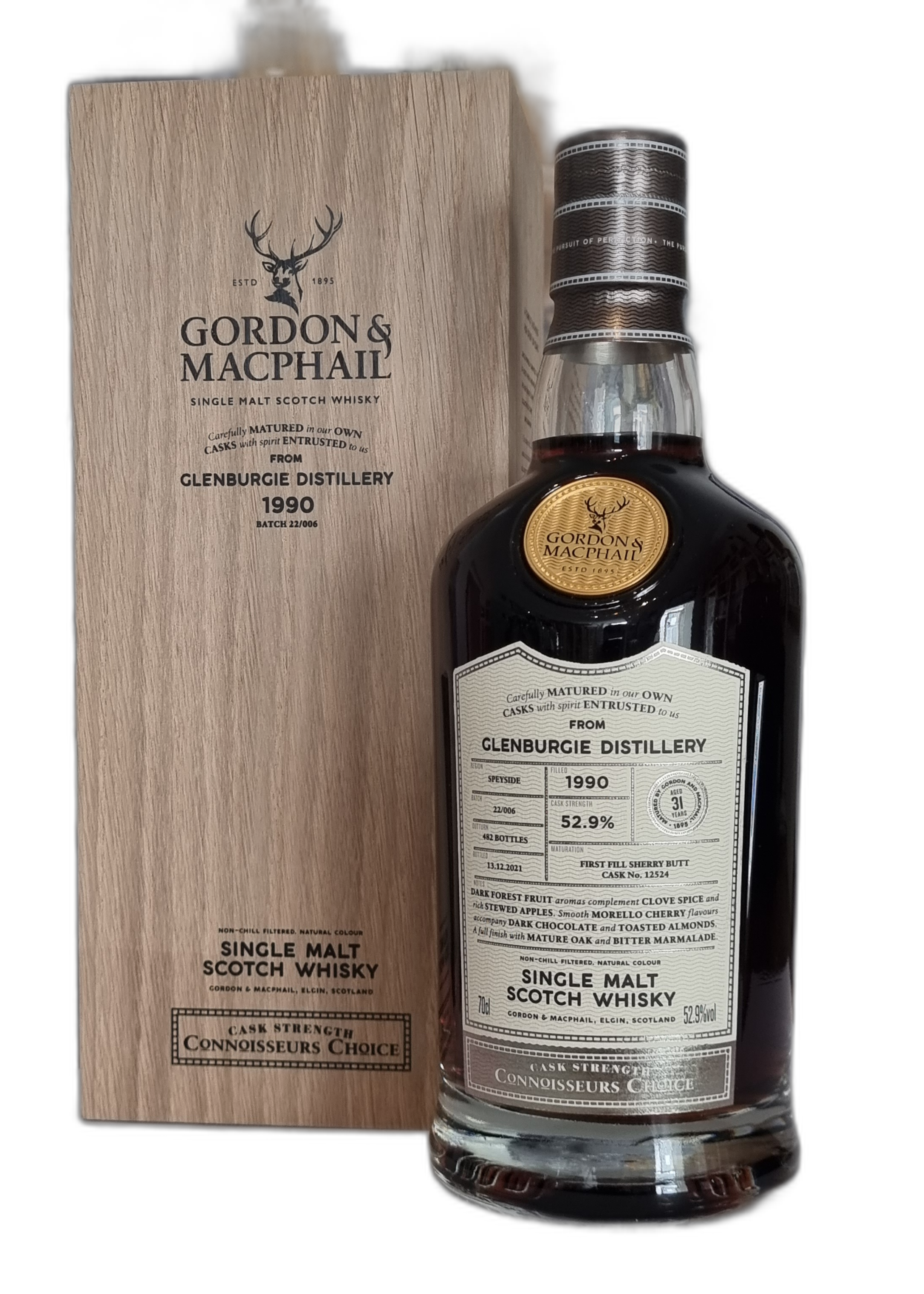 Gordon & MacPhail 'Connoisseurs Choice' Glenburgie 1990 31 Years Old