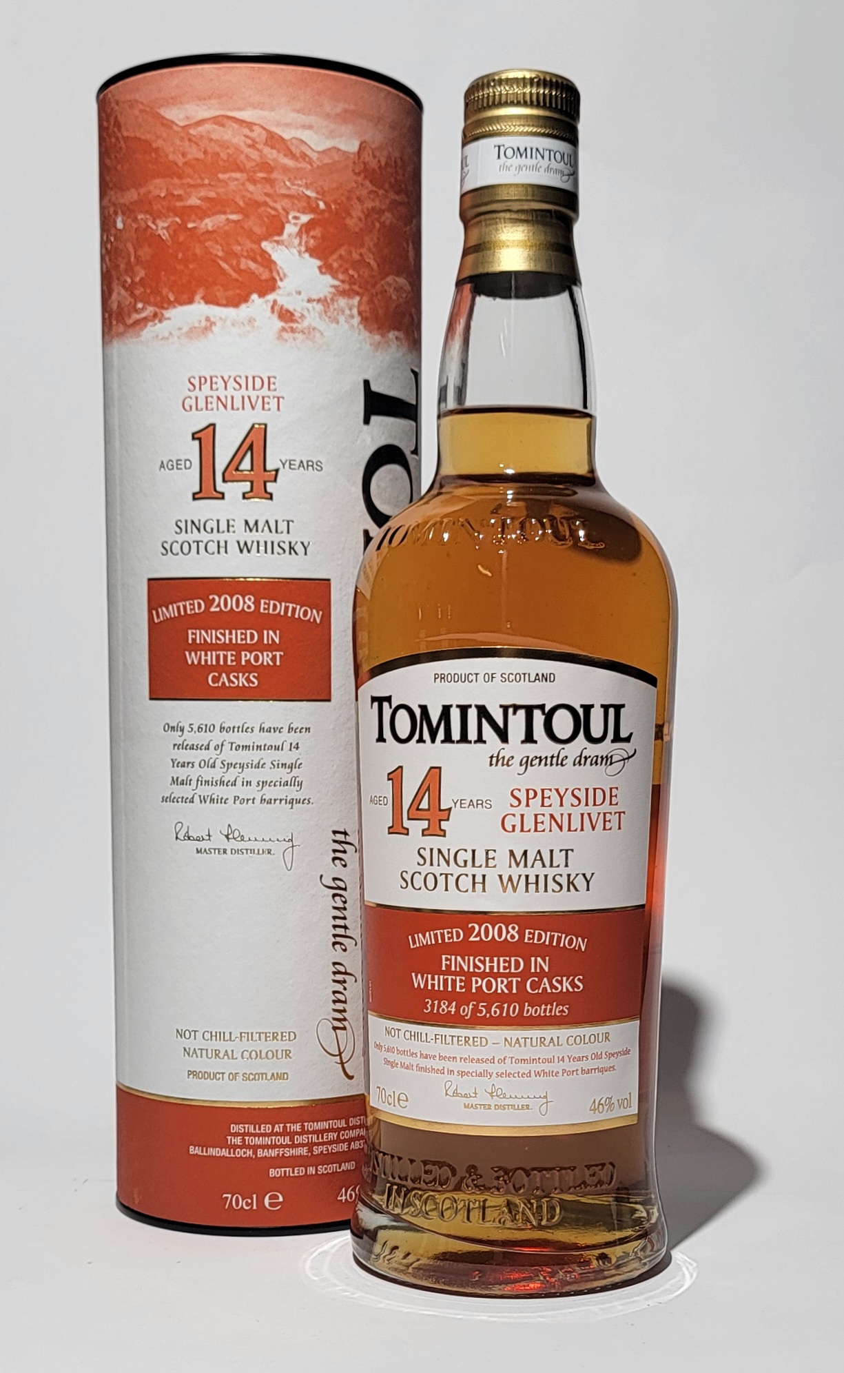 Tomintoul 14 Years Old - White Port Cask Finish 2008 Tomintoul 14 Years Old - White Port Cask Finish 2008