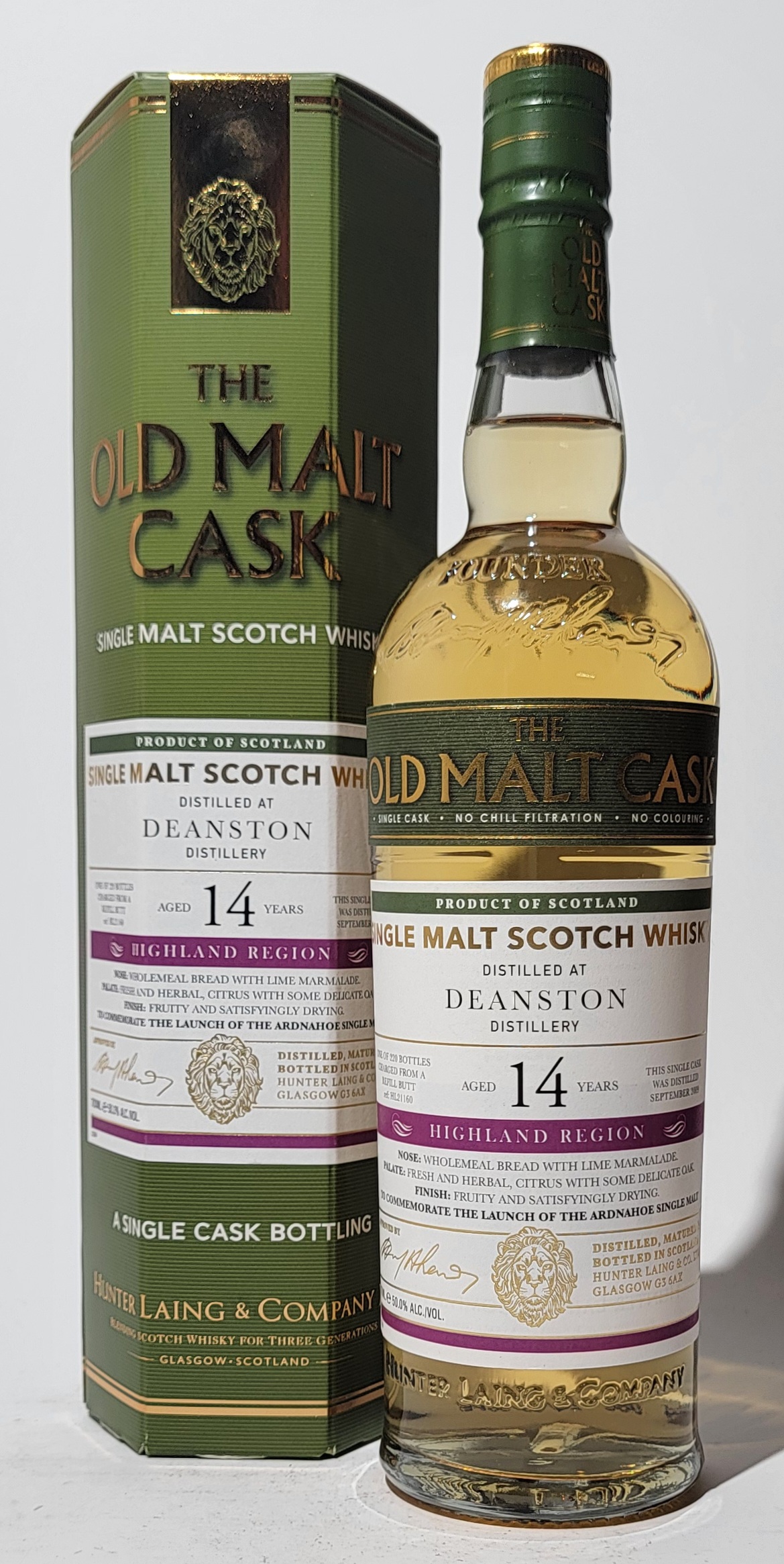 The Old Malt Cask Deanston 2009 14 Years Old