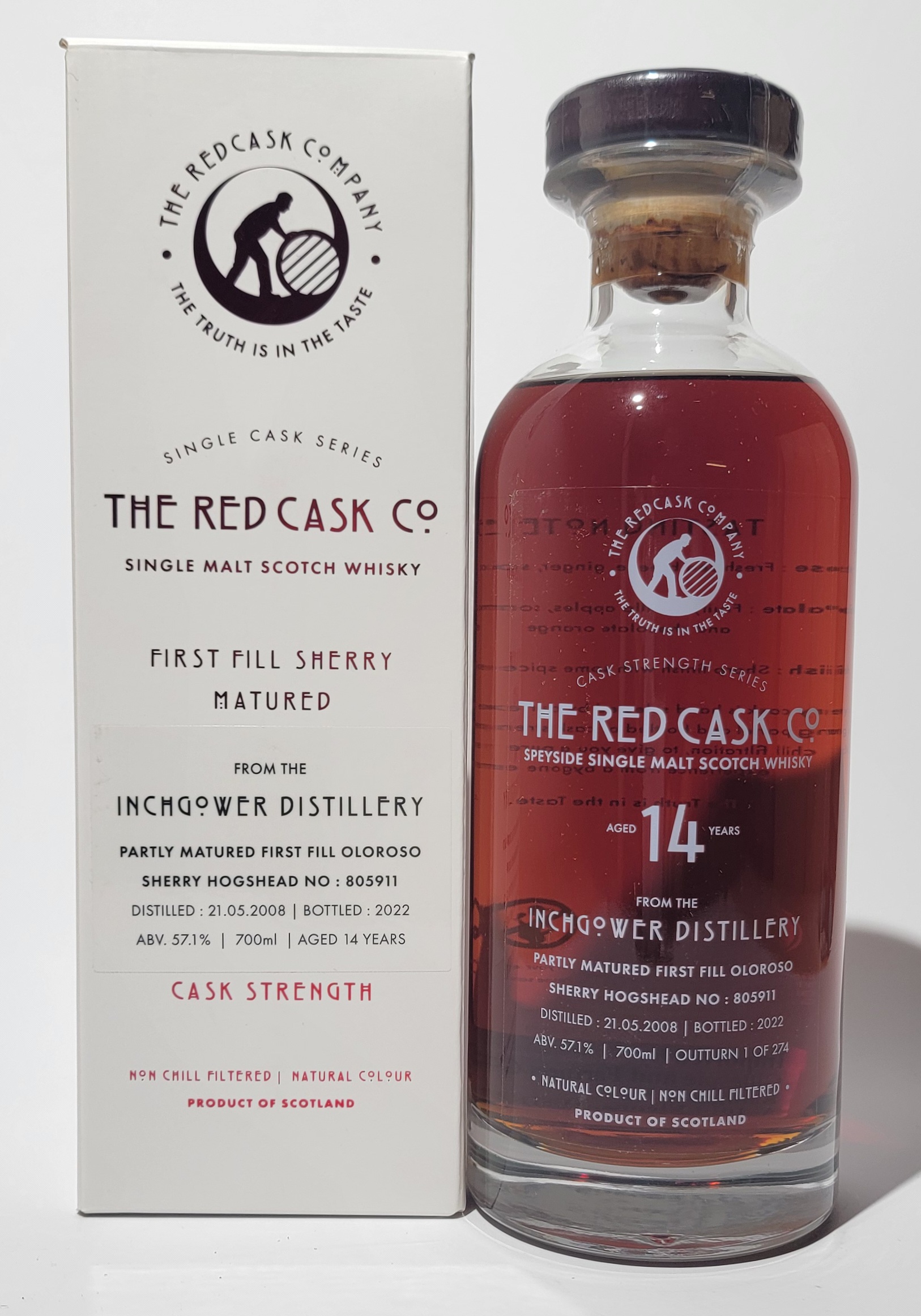 The Red Cask Company Inchgower 2008 14 Years Old