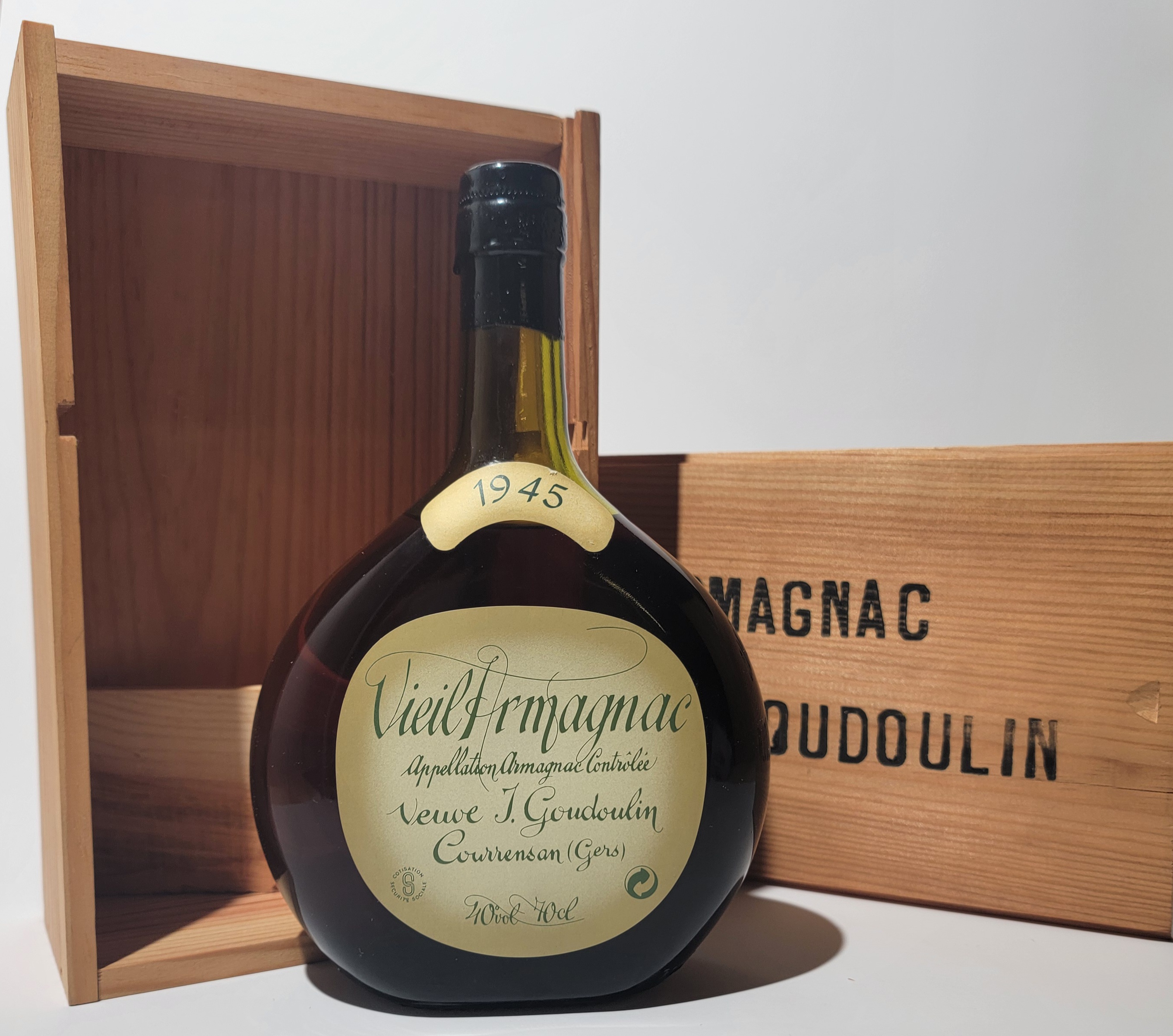 Armagnac 1945 - Veuve Goudoulin