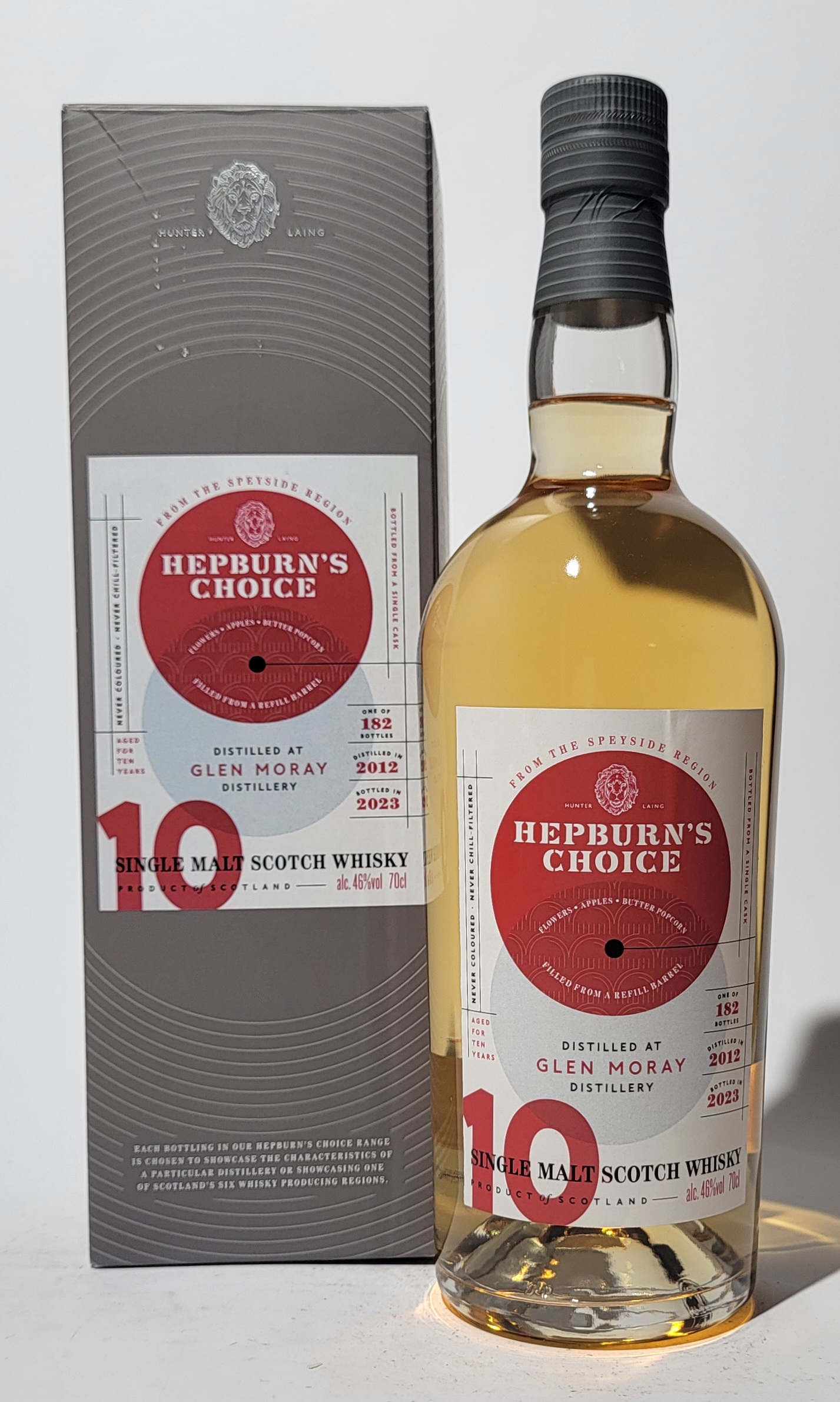 Hunter Laing 'Hepburn's Choice' Glen Moray 2012 10 Years Old