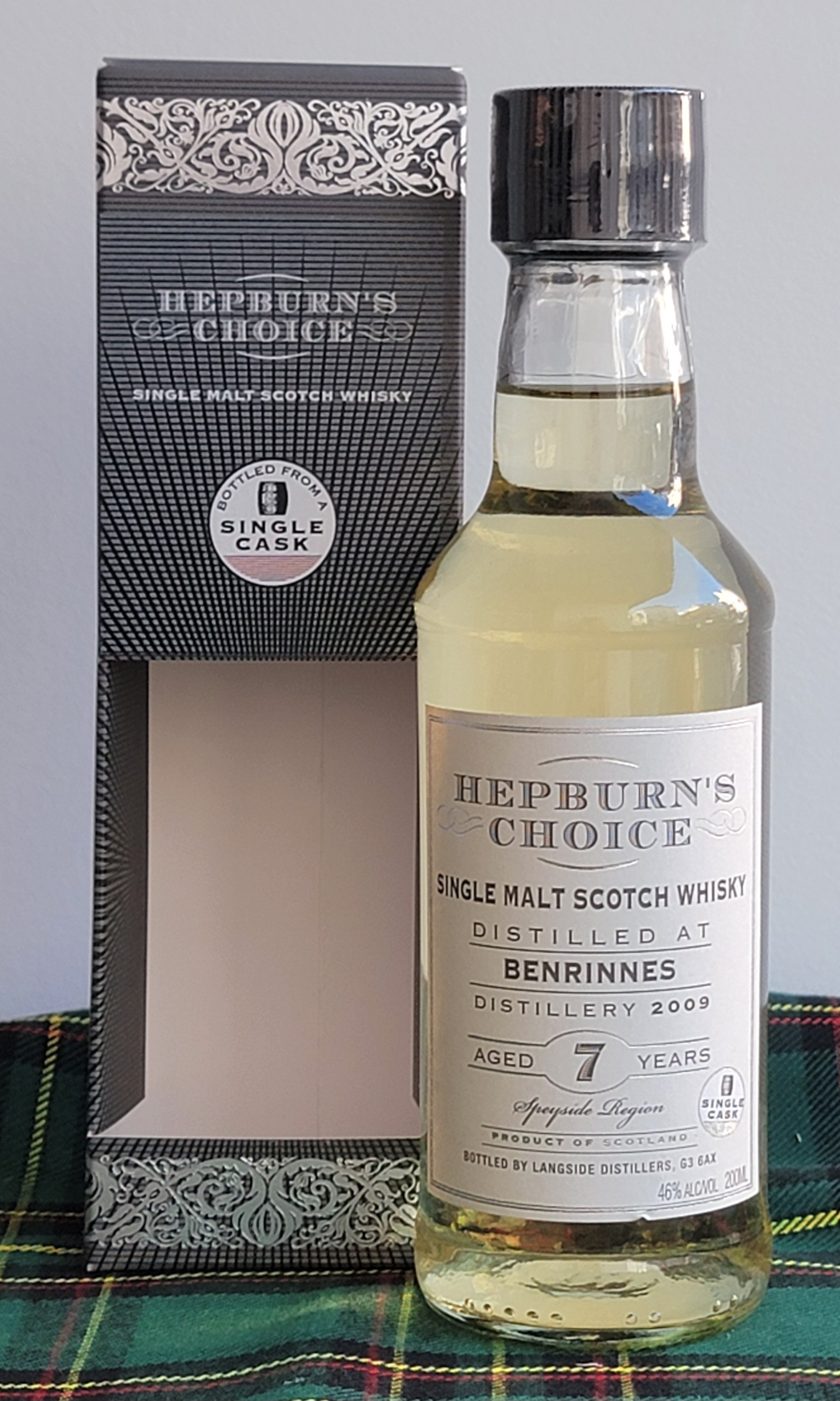 Hunter Laing 'Hepburn's Choice' Benrinnes 7 Years Old Mini