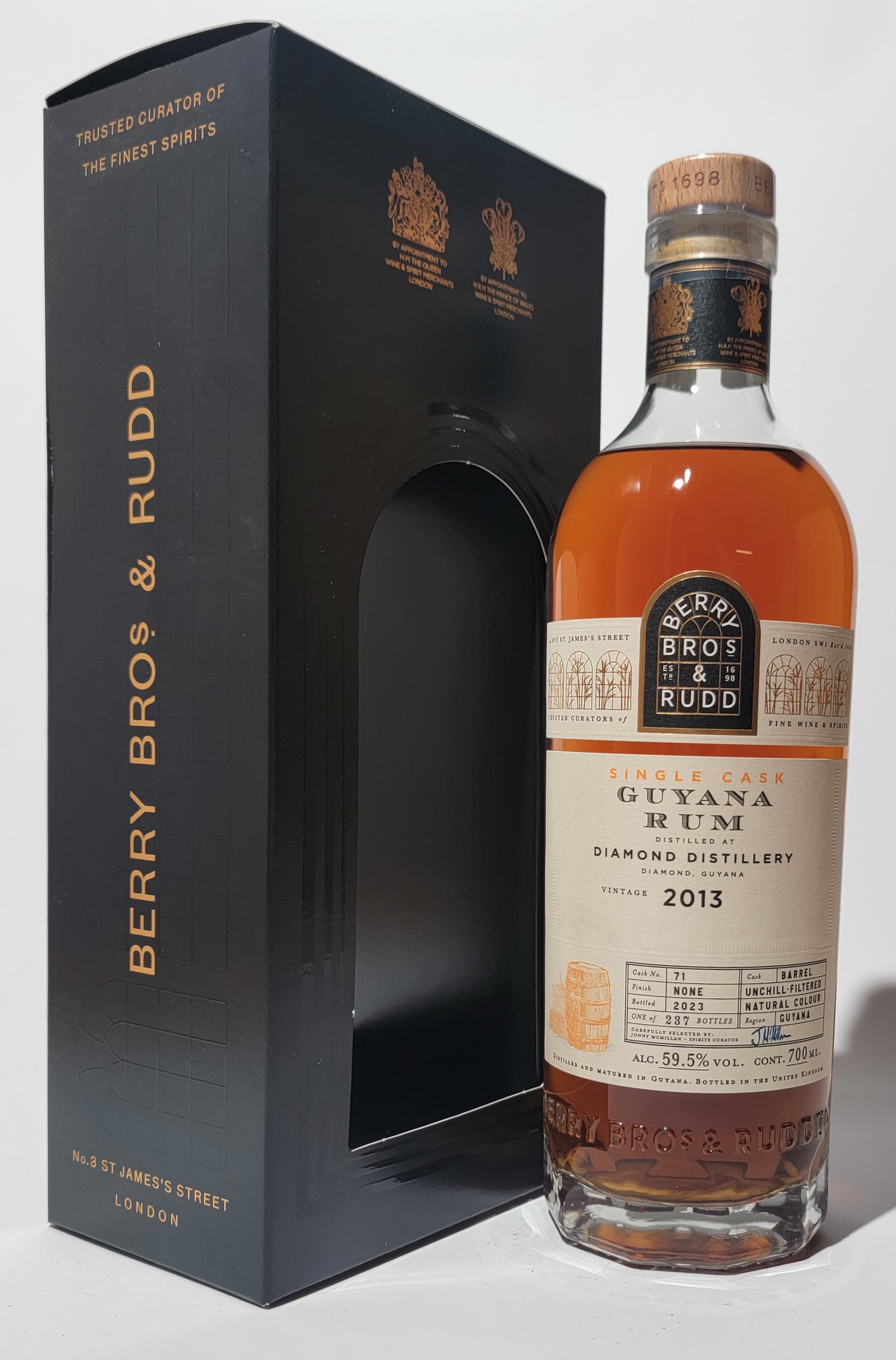 Berry Bros. & Rudd Guyana Rum Diamond Distillery 2013 10 Years Old