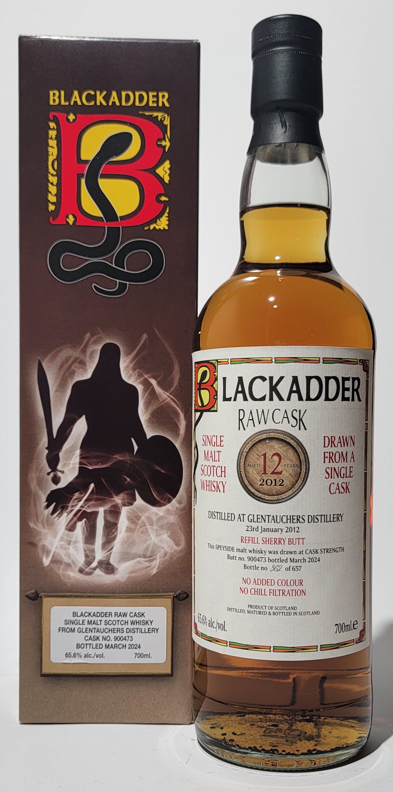 Blackadder Raw Cask Glentauchers 2012 12 Years Old Blackadder Raw Cask Glentauchers 2012 12 Years Old