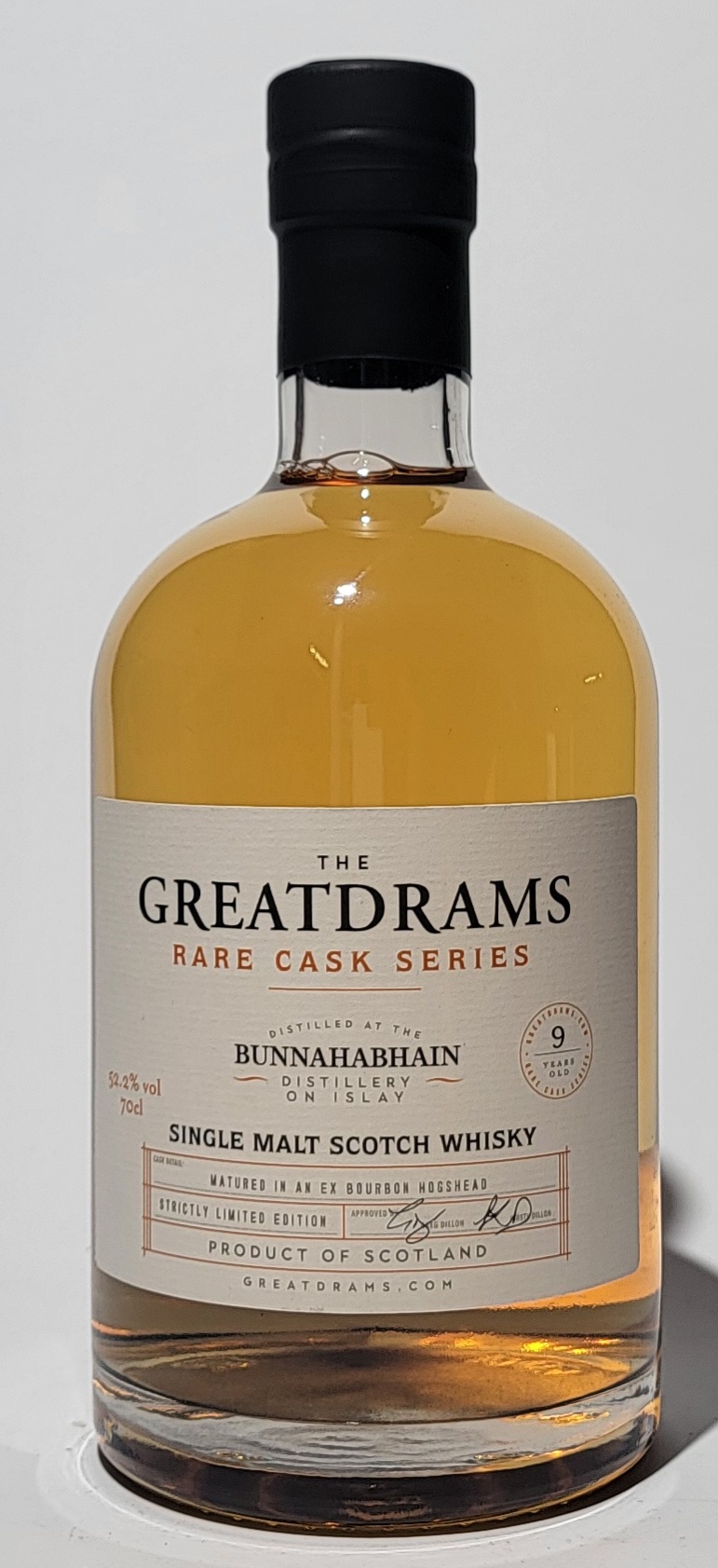 The Greatdrams 'Rare Cask Series' Bunnahabhain 9 Years Old