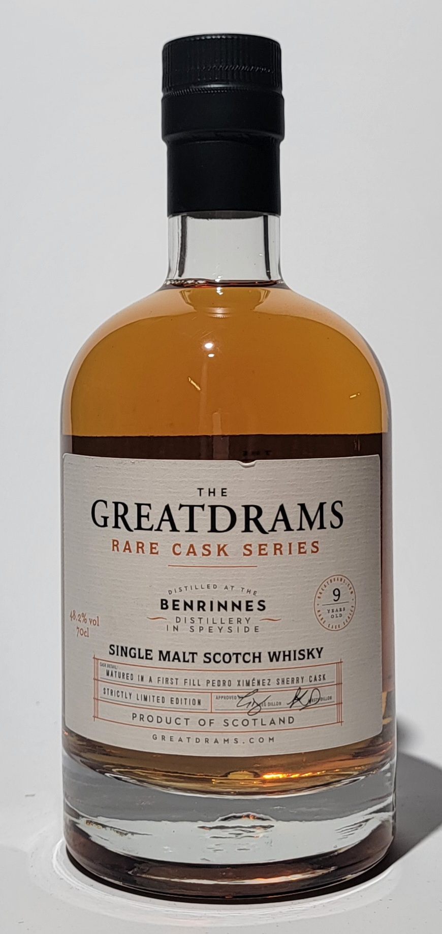 The Greatdrams 'Rare Cask Series' Benrinnes 9 Years Old