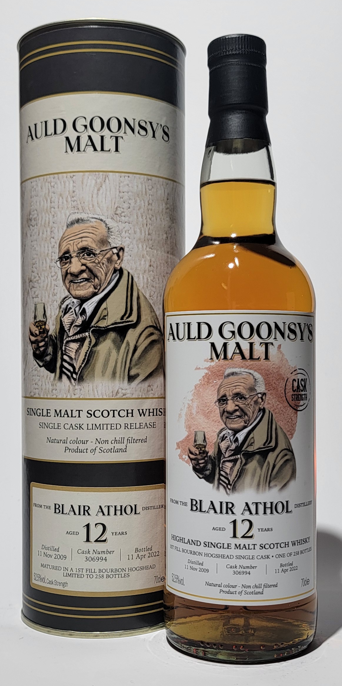 Auld Goonsy's Malt Blair Athol 2009 12 Years Old