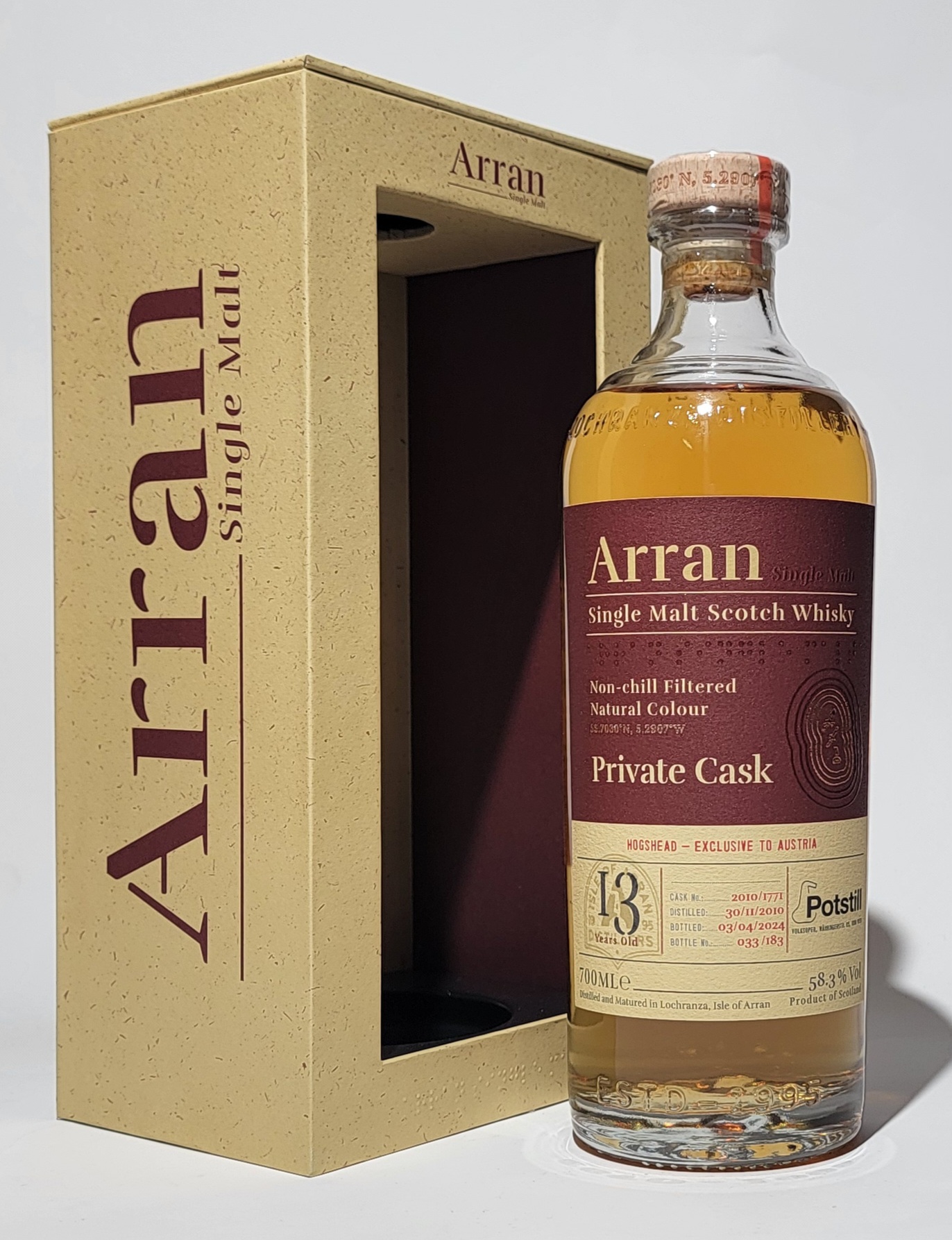 Arran Private Single Cask Potstill @ Volksoper Edition 2024  Arran Private Single Cask Potstill @ Volksoper Edition 2024