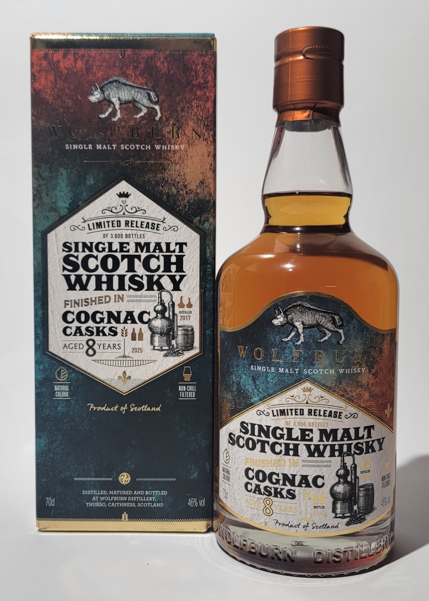 Wolfburn 8 Years Old Cognac Cask Finish