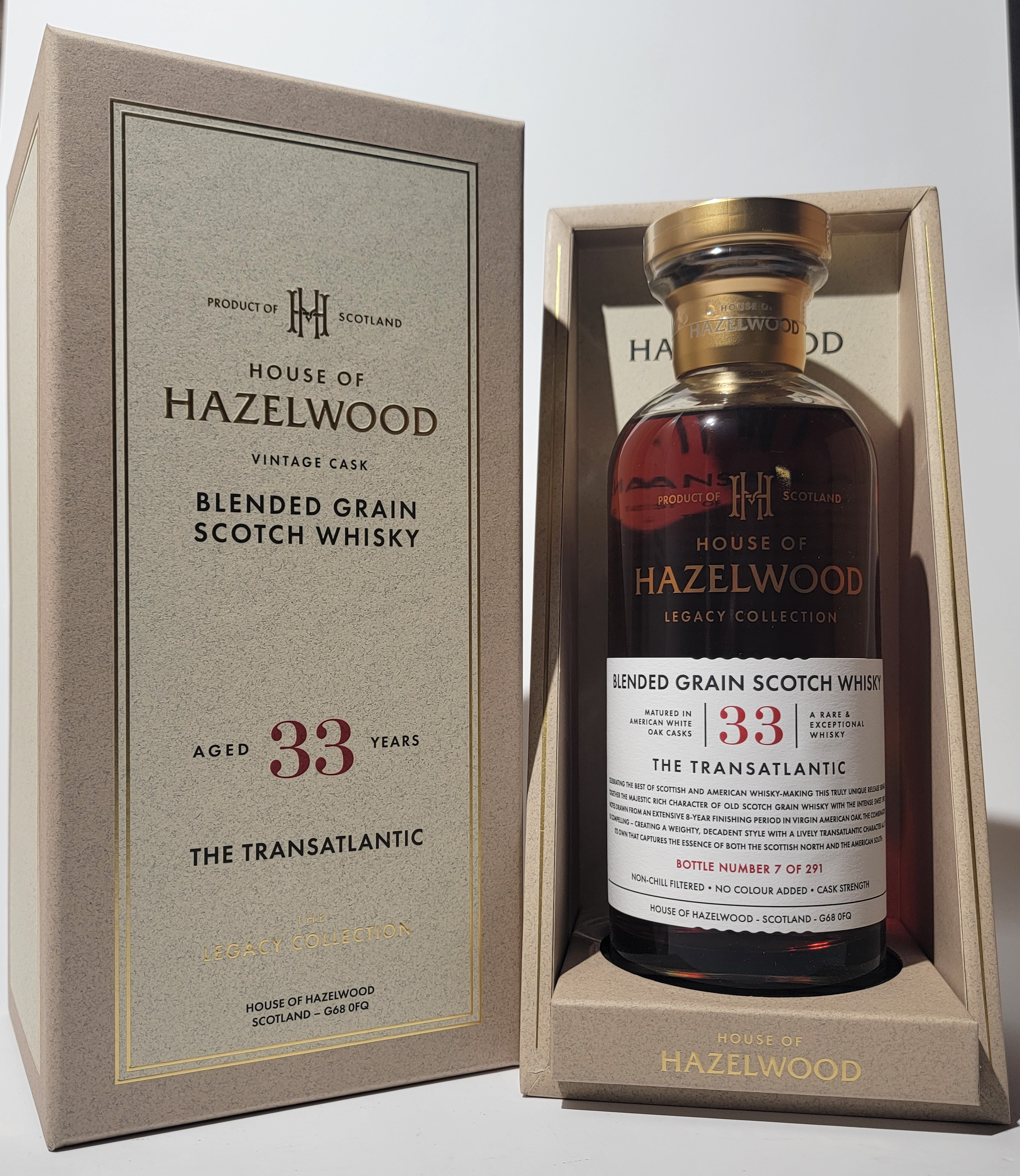 House of Hazelwood 'The Transatlantic' 33 Years Old