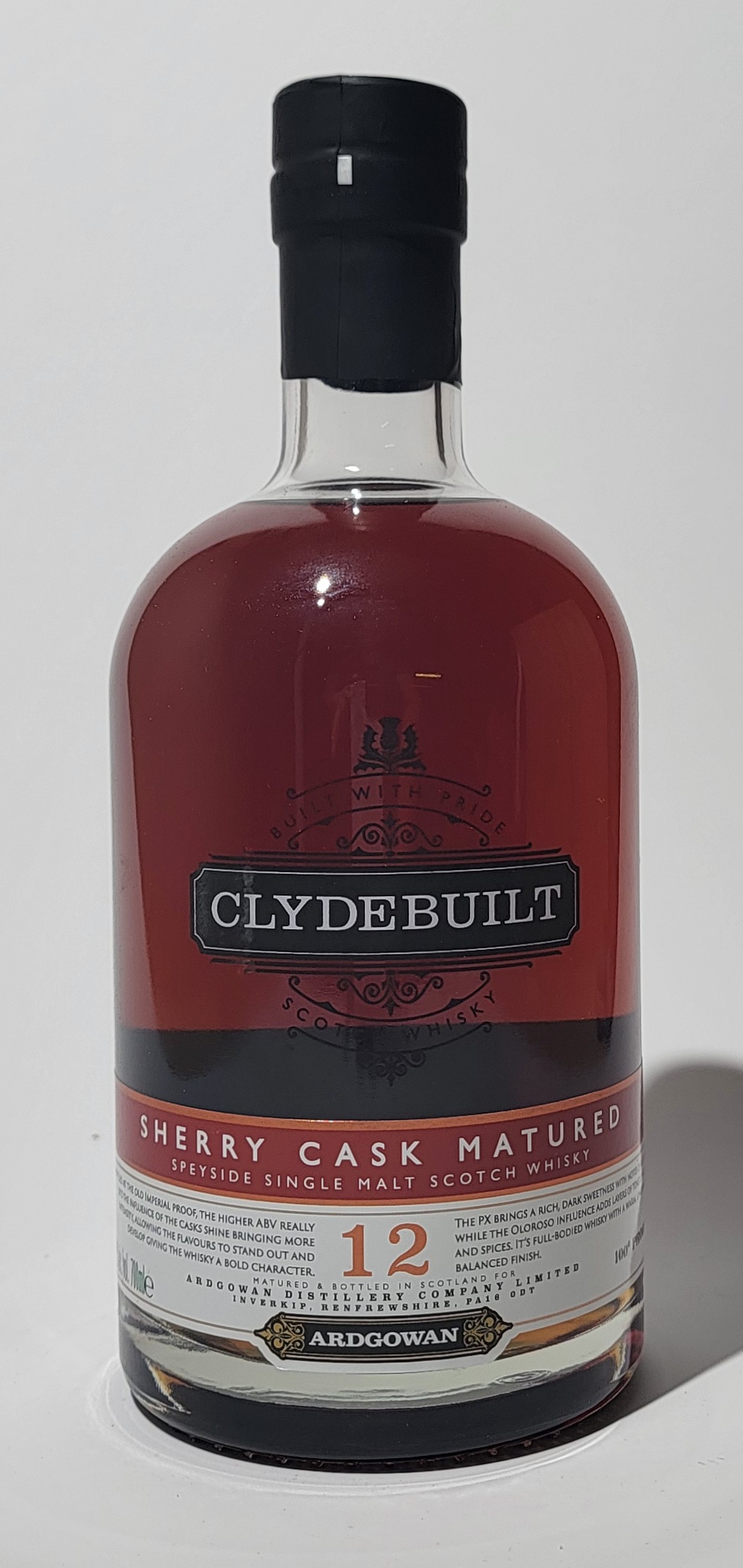 Ardgowan Distillery Clydebuilt 12 Years Old - 100 Proof 