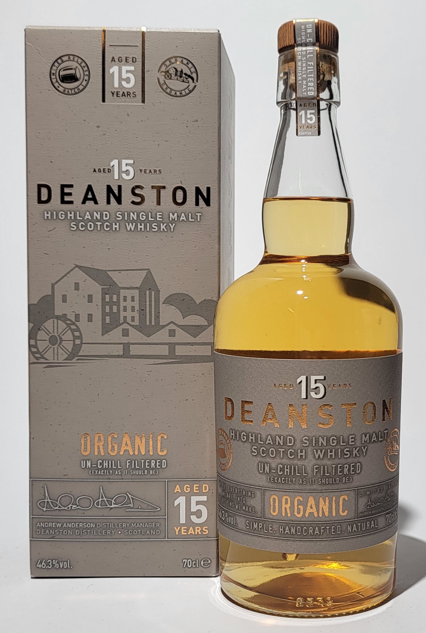 Deanston 15 Years Old Organic