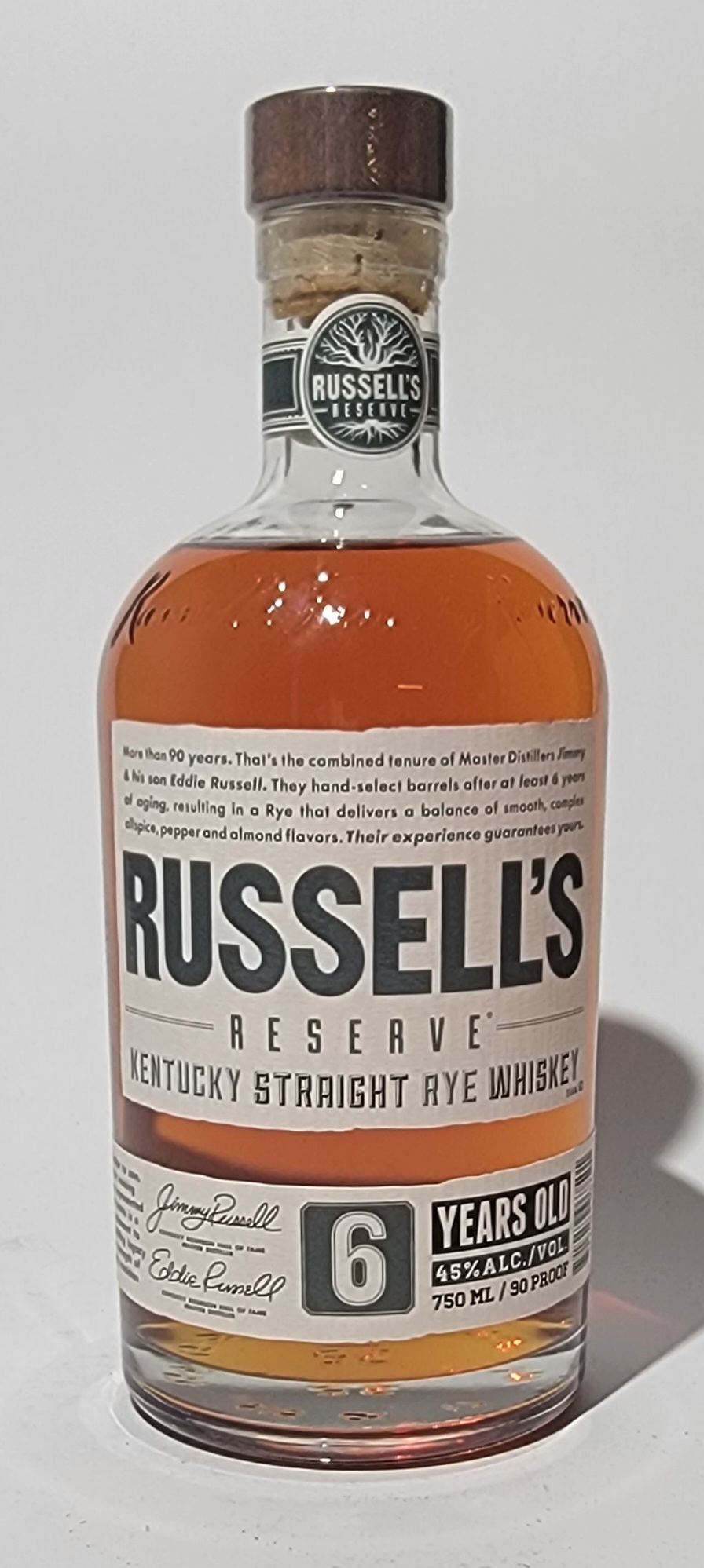 Russell's Reserve 6 Year Old Kentucky Straight Rye Whiskey