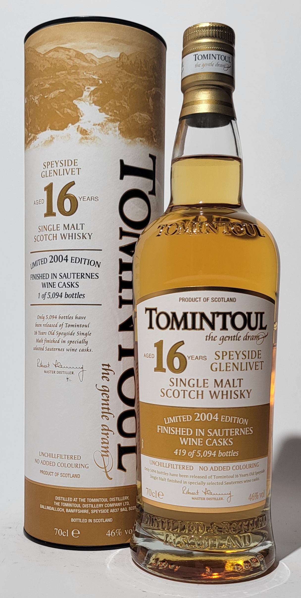 Tomintoul 16 Years Old - Sauternes Wine Cask Finish Tomintoul 16 Years Old - Sauternes Wine Cask Finish