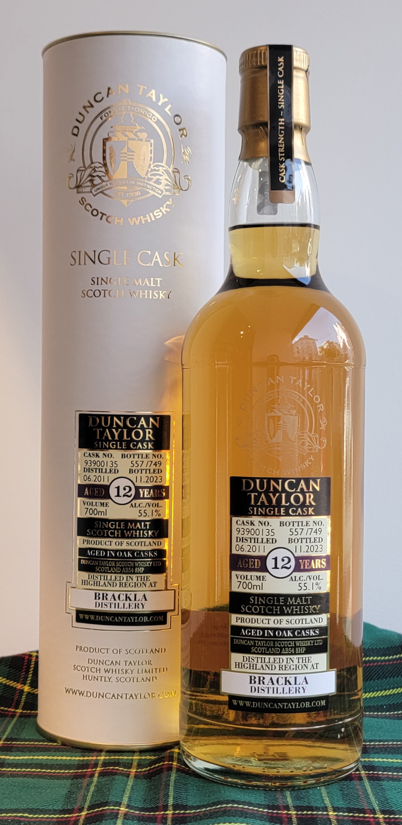 Duncan Taylor 'Single Cask' Brackla 2011 12 Years Old
