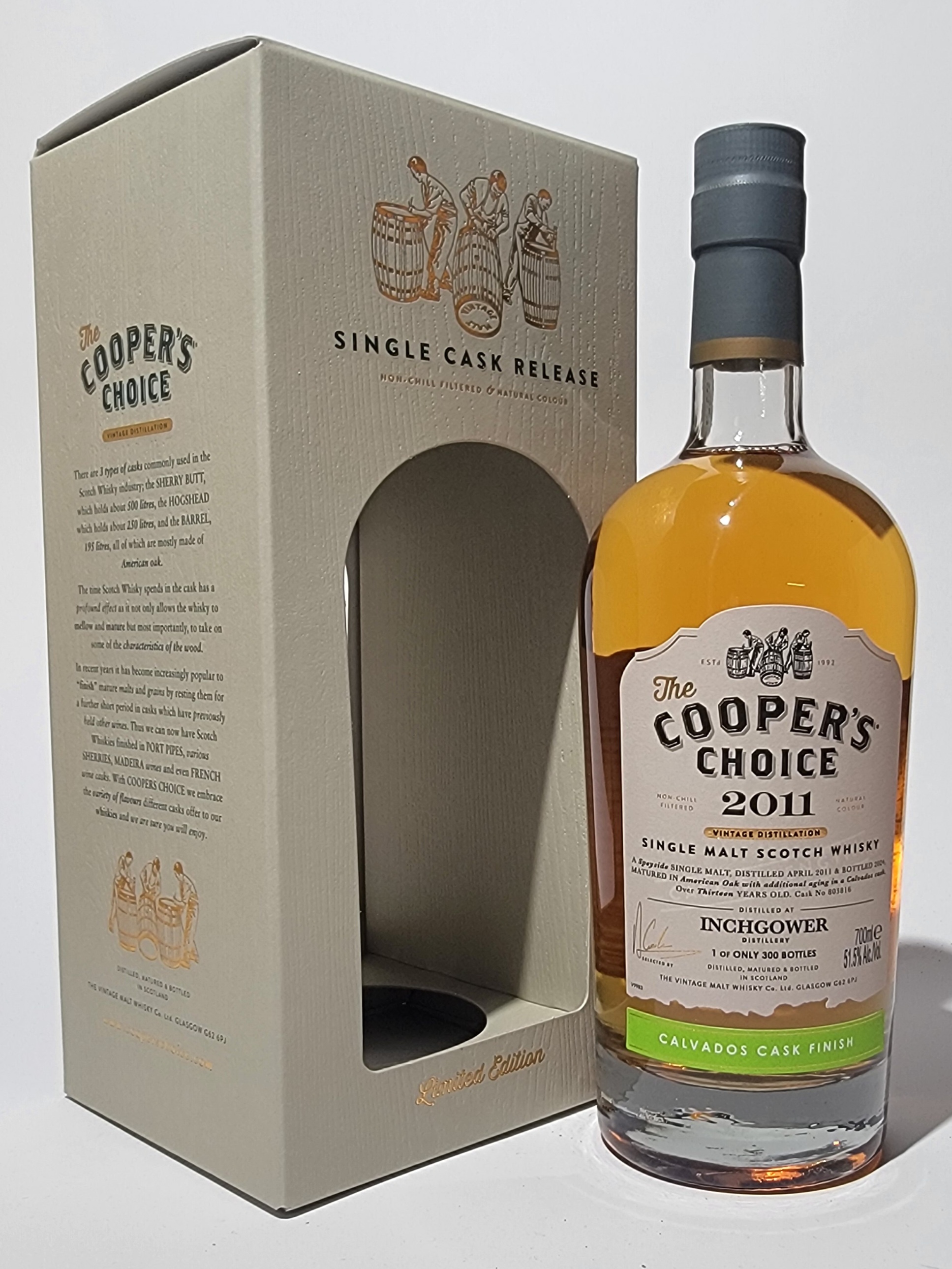 The Cooper's Choice Inchgower 2011 13 Years Old