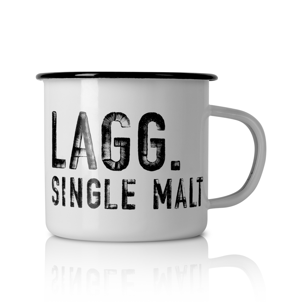 Lagg White Enemal Mug