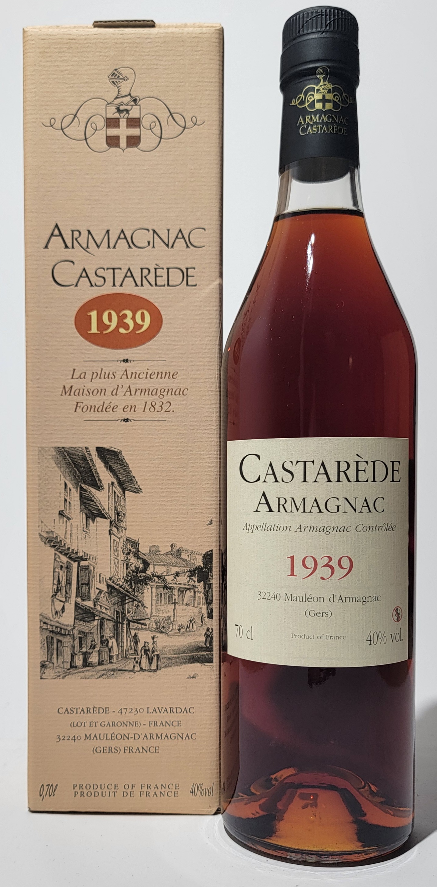 Armagnac Castarede 1939