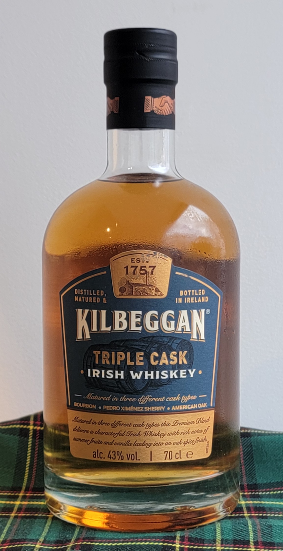 Kilbeggan Triple Cask Irish Whiskey 