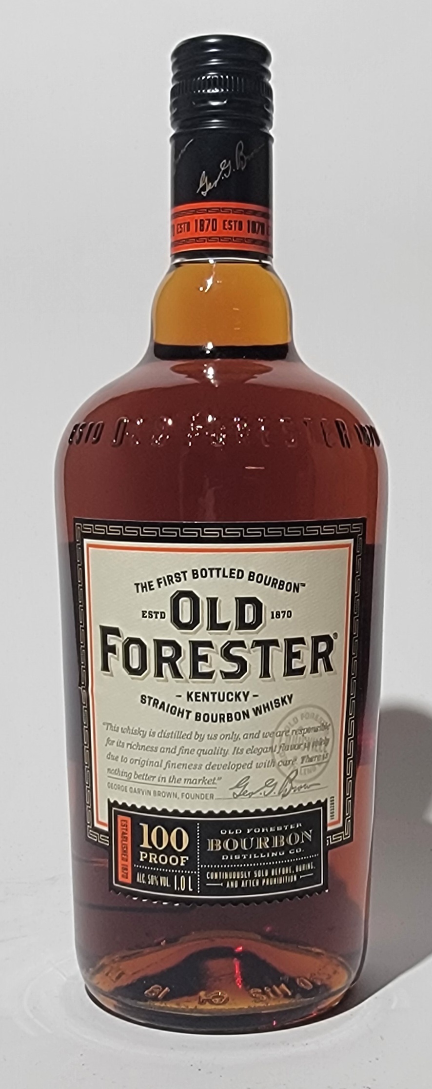 Old Forester 100 Proof Kentucky Straight Bourbon