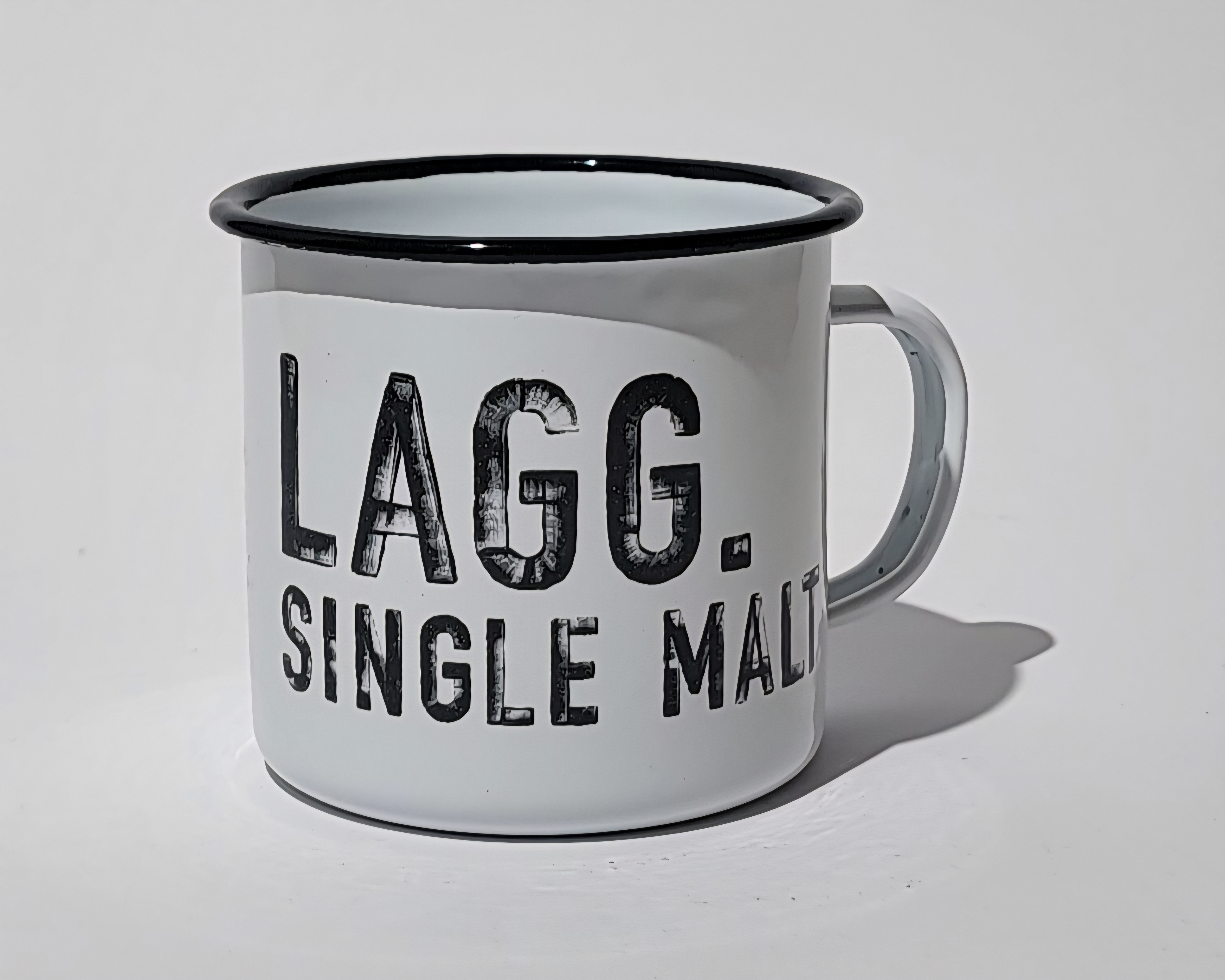 Lagg White Enemal Mugs