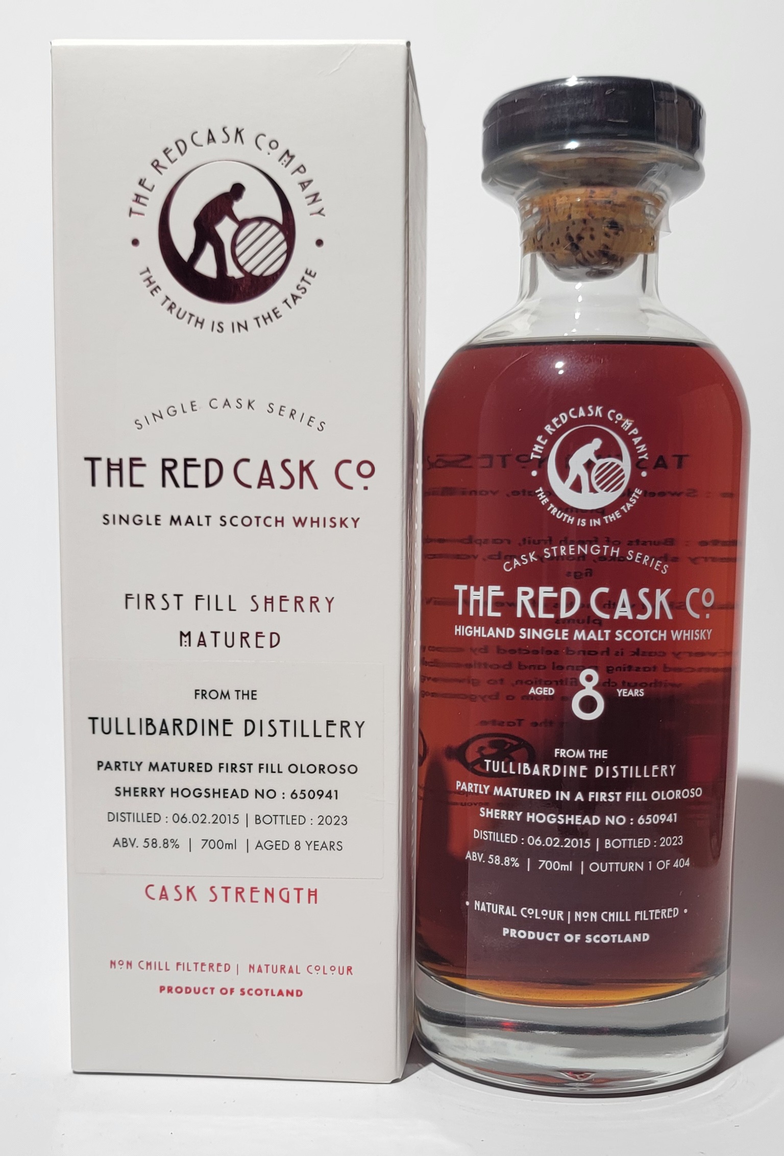 The Red Cask Company Tullibardine 2015 8 Years Old