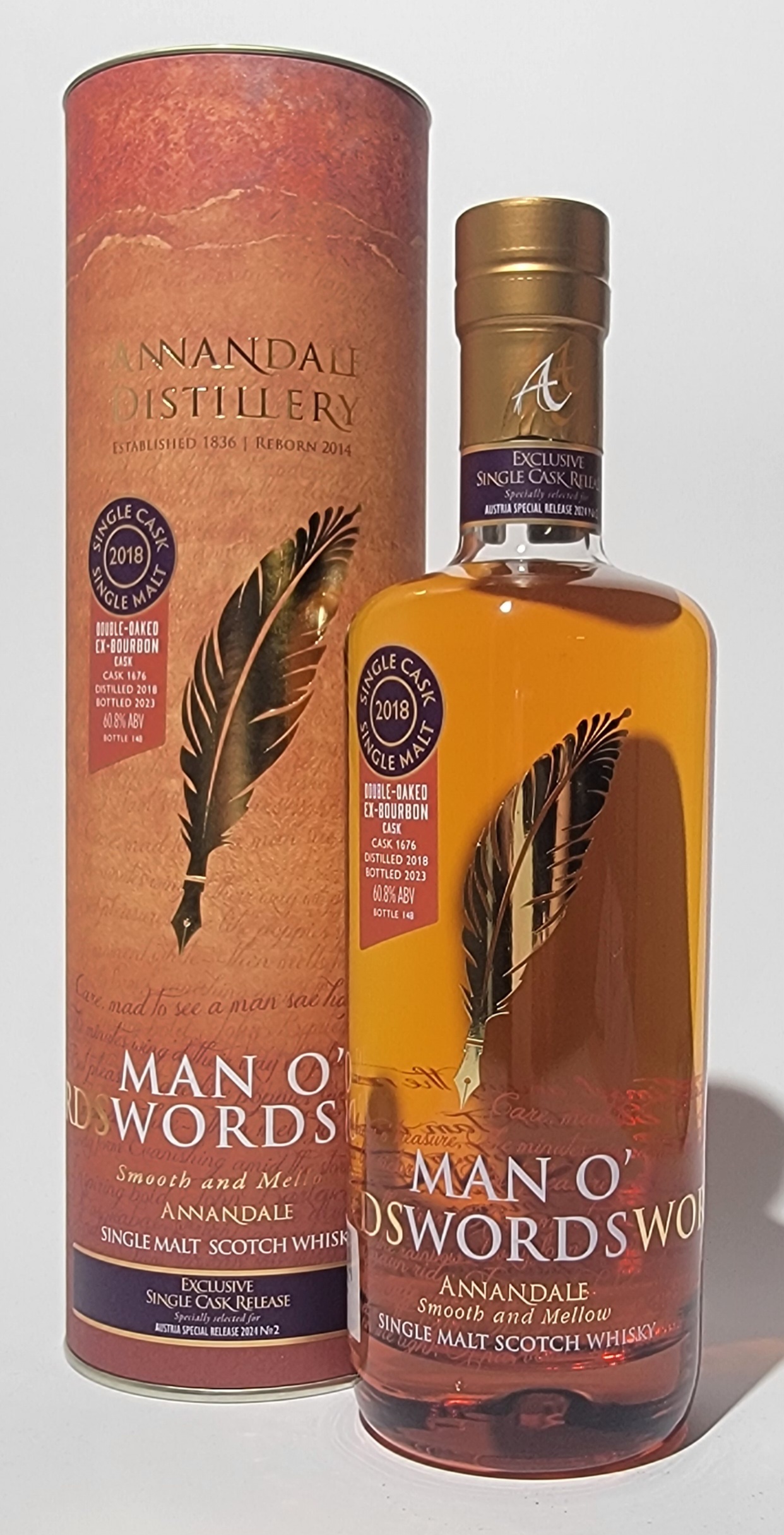 Annandale MAN O'WORDS Double Oak Cask 1676 (2018)
