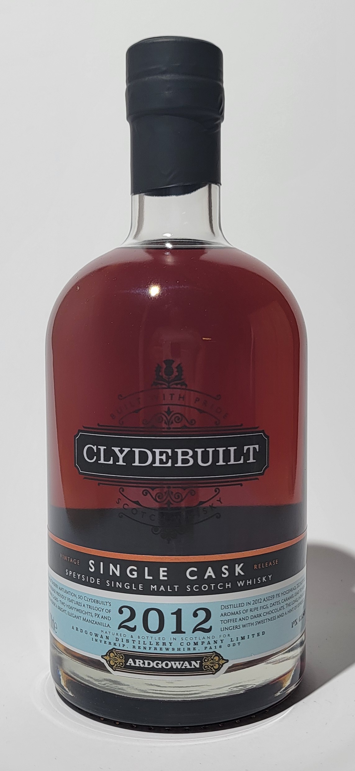 Ardgowan Distillery Clydebuilt 12 Years Old "Trilogy of Sherry" PX Cask Strength
