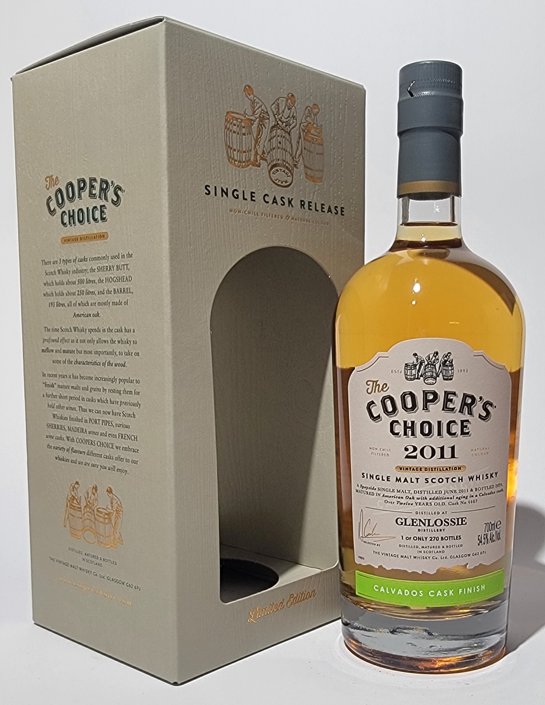 The Cooper's Choice Glenlossie 2011 12 Years Old