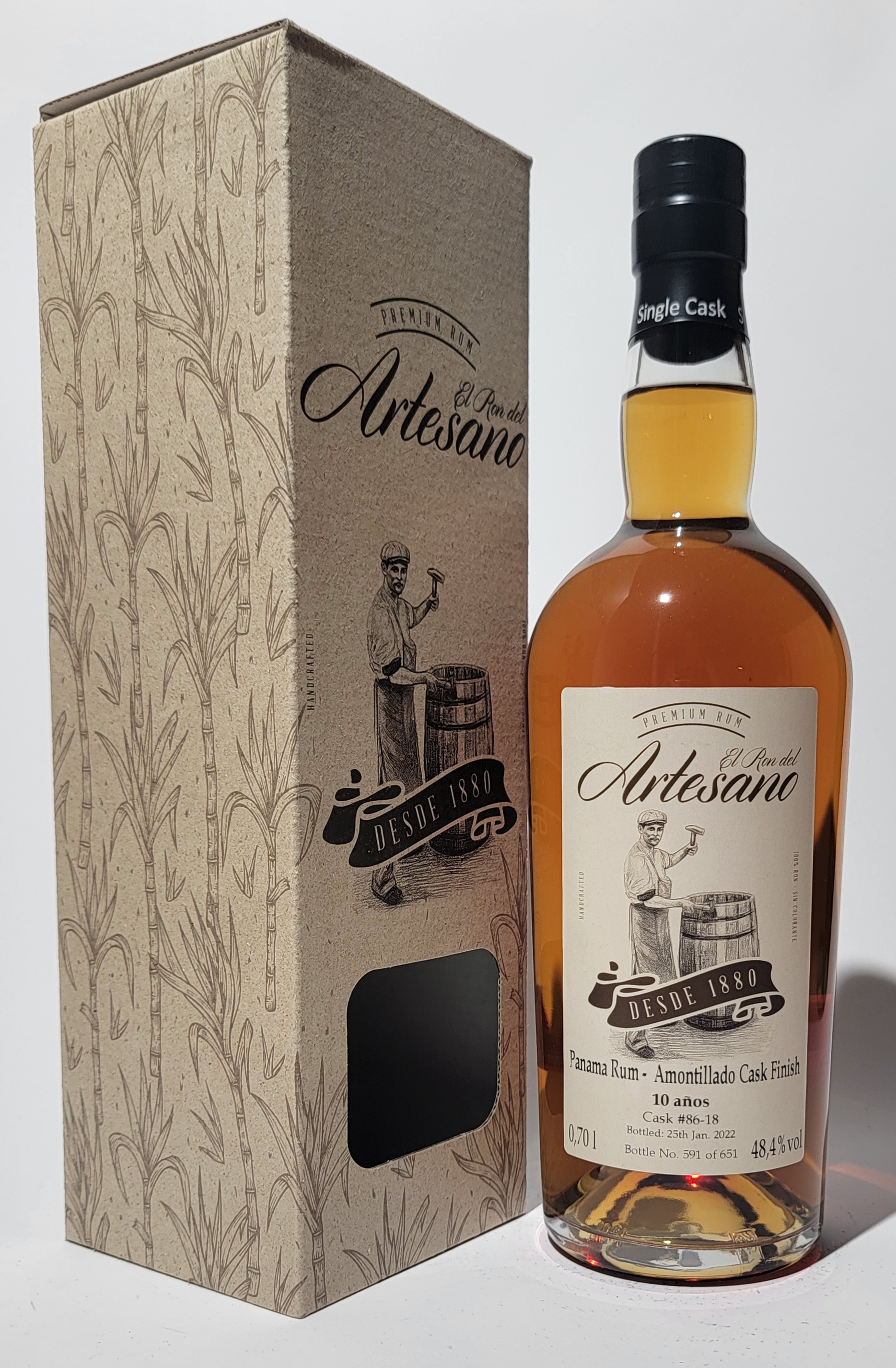 El Ron del Artesano 10 Years Old - Amontillado Cask Finish