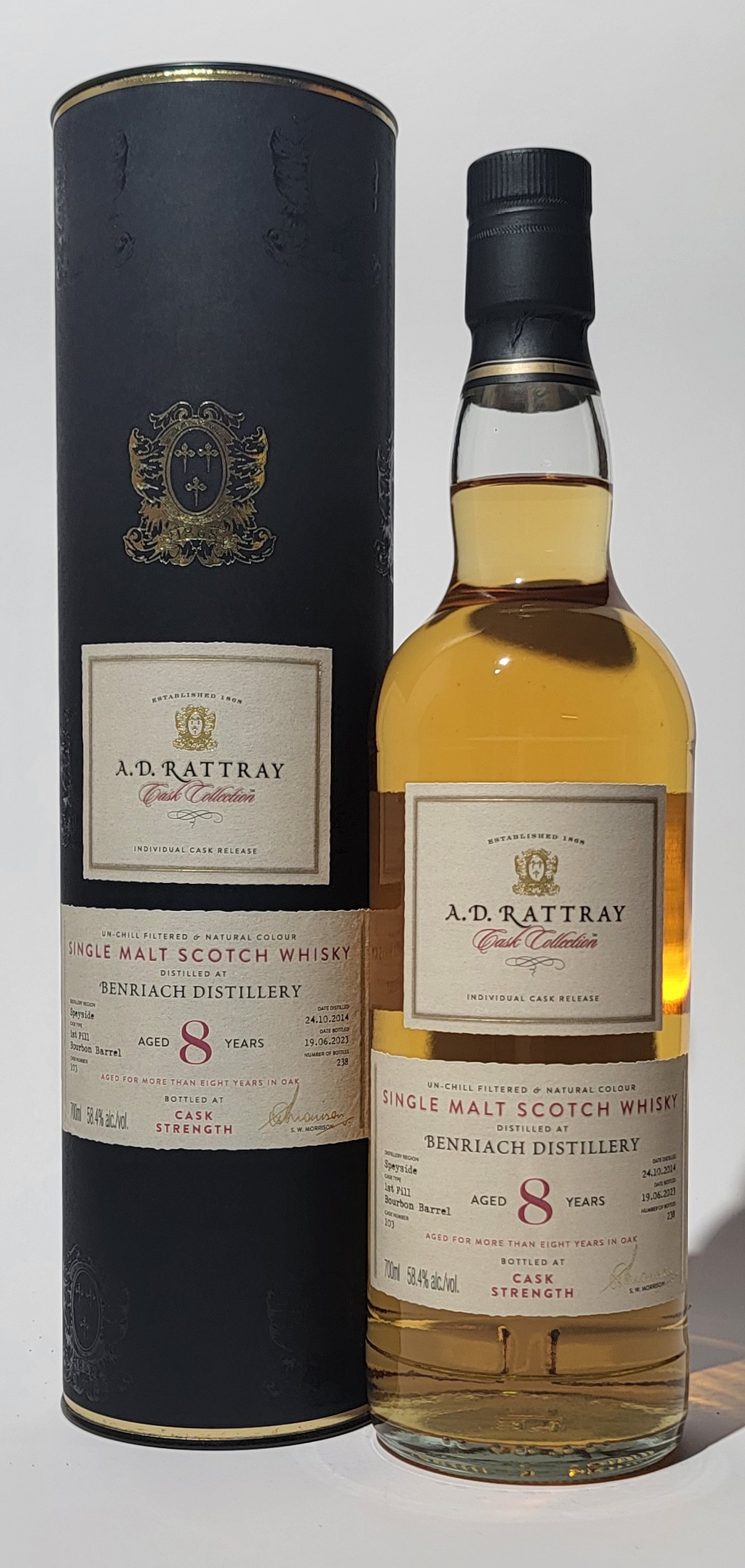 A.D. Rattray 'Cask Collection' Benriach 2014 8 Years Old