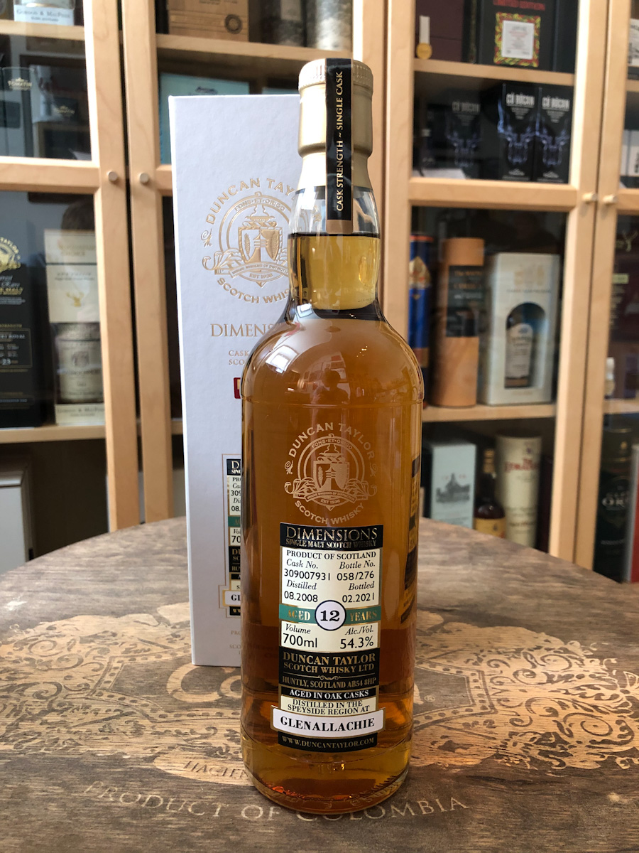 Duncan Taylor 'Dimensons' Glenallachie 2008 12 Years Old Sherry Cask Duncan Taylor 'Dimensons' Glenallachie 2008 12 Years Old Sherry Cask