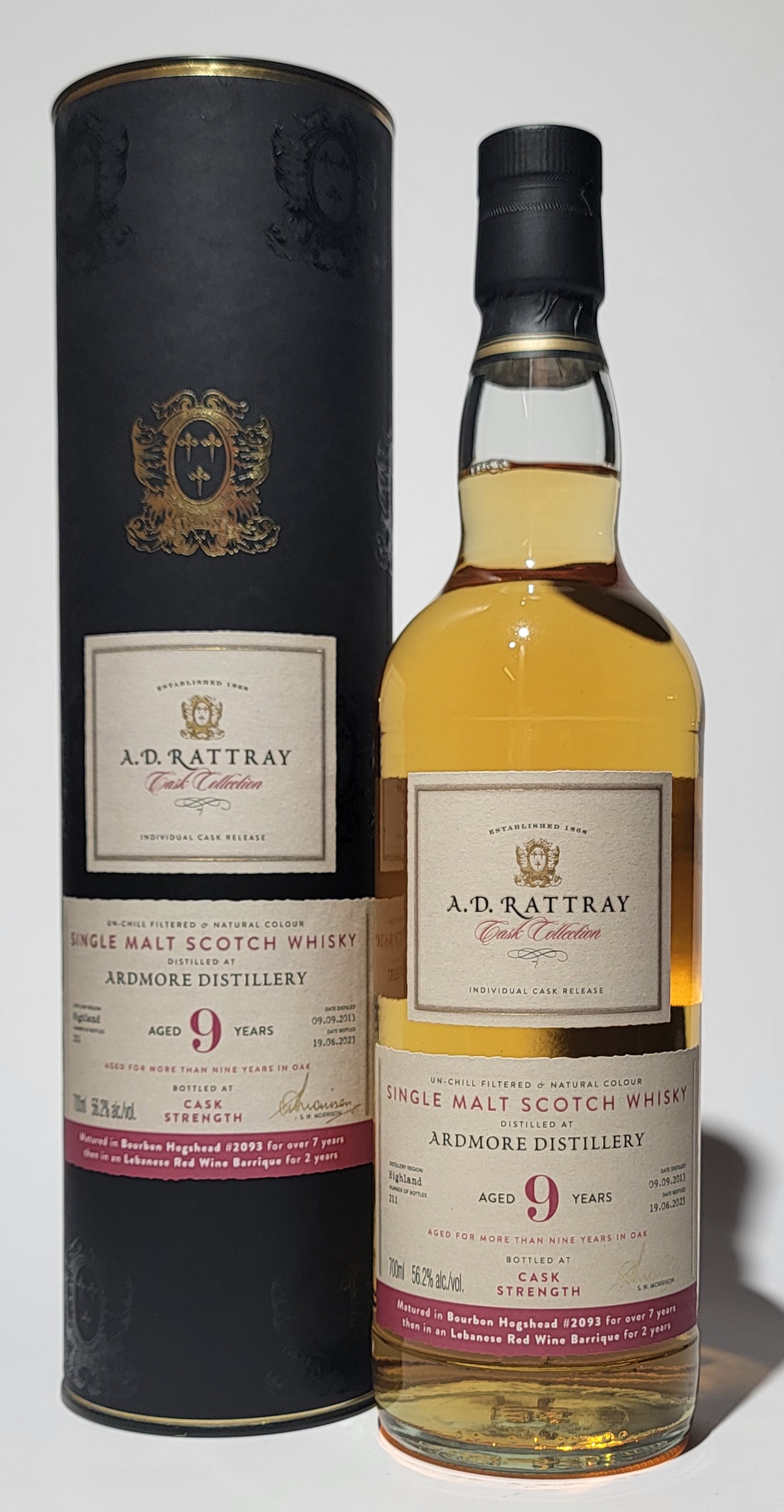 A.D. Rattray 'Cask Collection' Ardmore 2013 9 Years Old