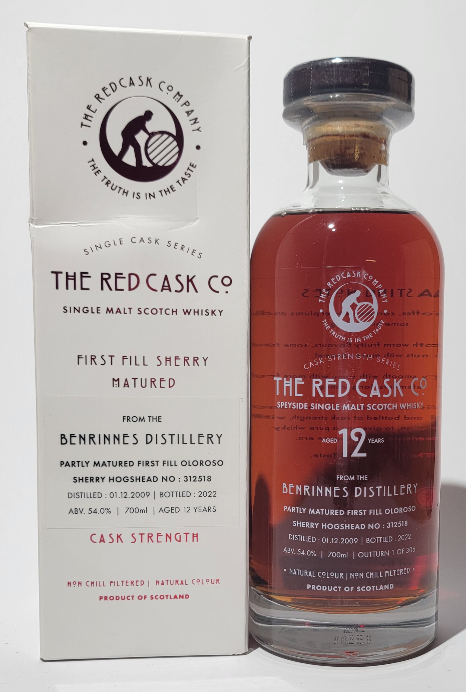 The Red Cask Company Benrinnes 2009 12 Years Old