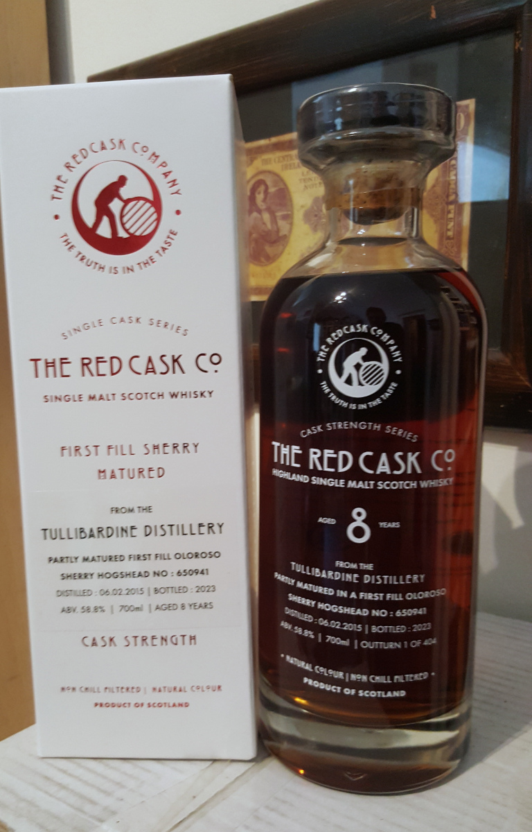 The Red Cask Company Tullibardine 2015 8 Years Old